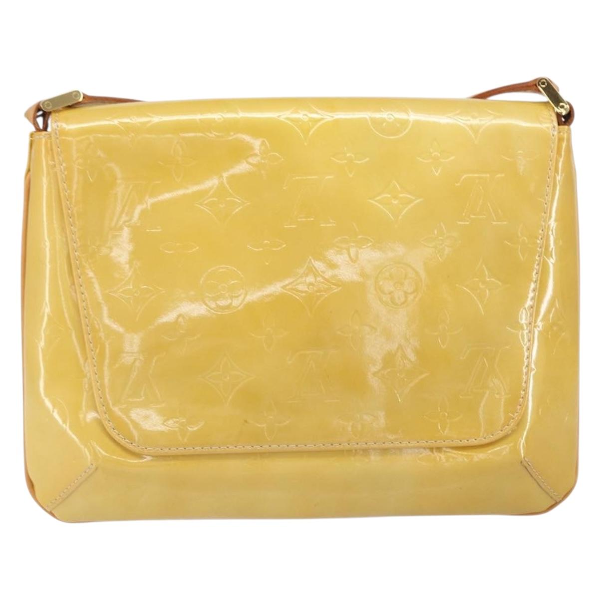 LOUIS VUITTON Monogram Vernis Thompson Street Bag Beige M91301 LV Auth 171983
