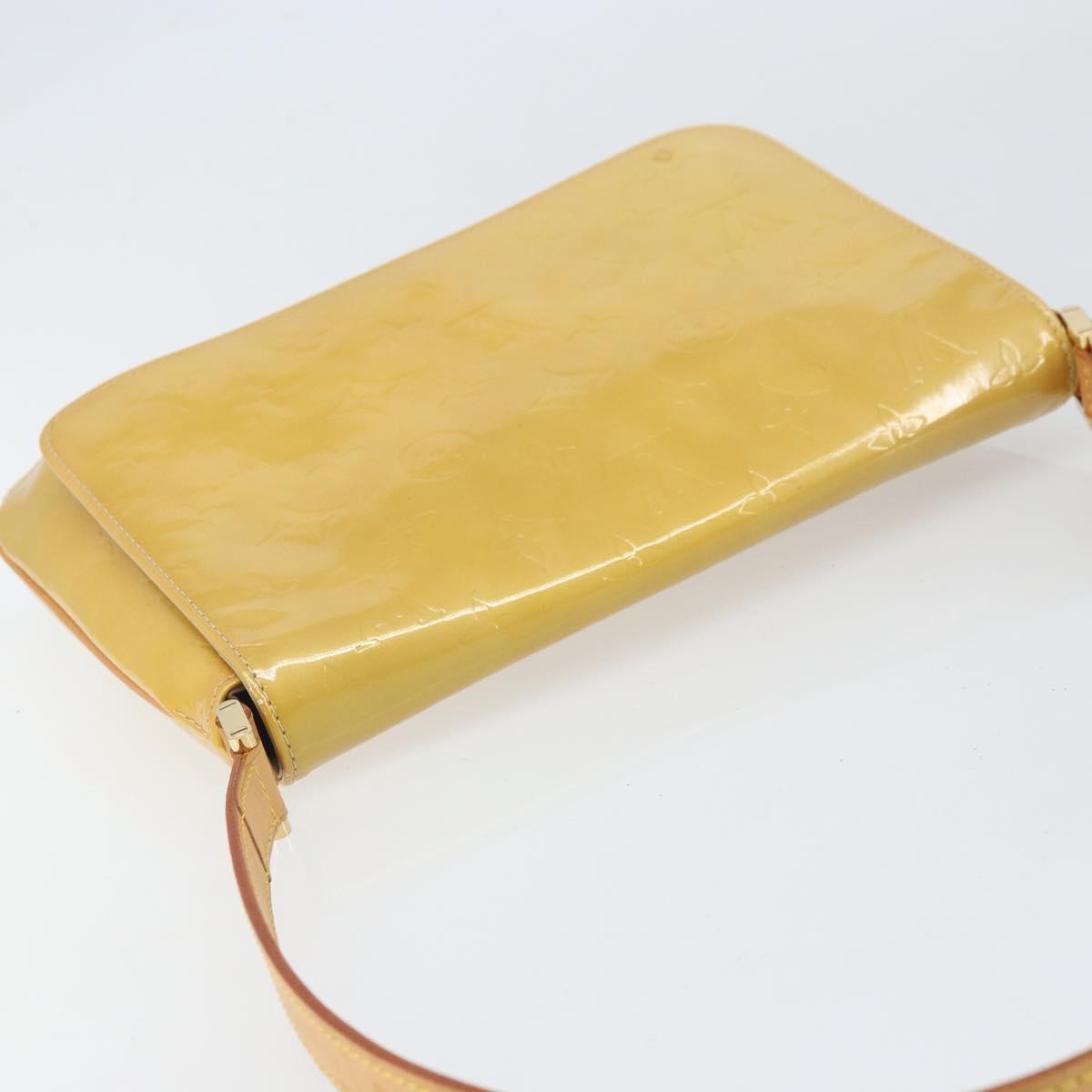 LOUIS VUITTON Monogram Vernis Thompson Street Bag Beige M91301 LV Auth 171983