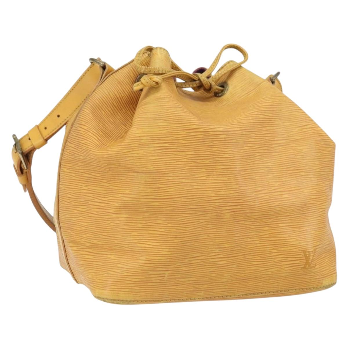 LOUIS VUITTON Epi Petit Noe Shoulder Bag Yellow M44109 LV Auth 171999