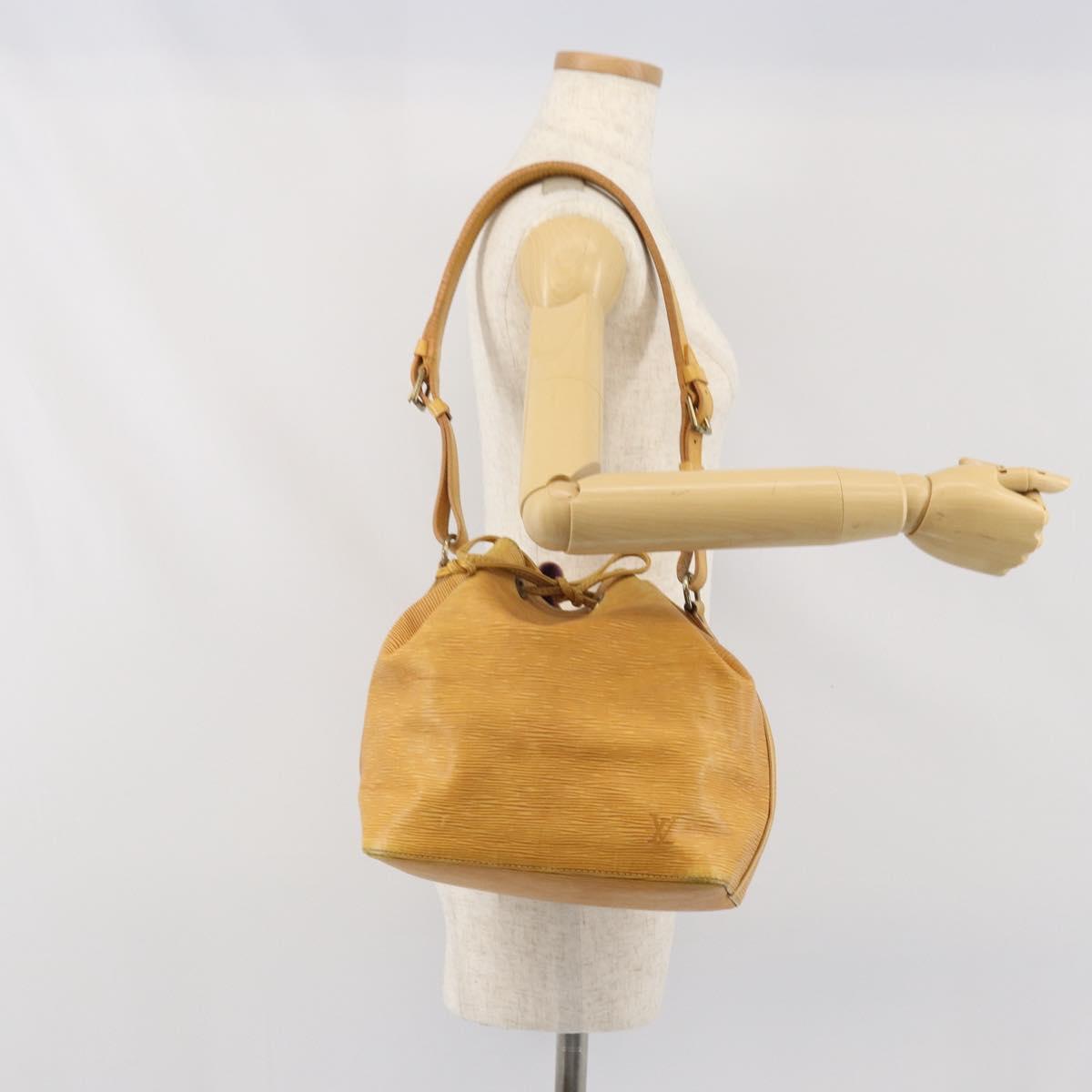 LOUIS VUITTON Epi Petit Noe Shoulder Bag Yellow M44109 LV Auth 171999