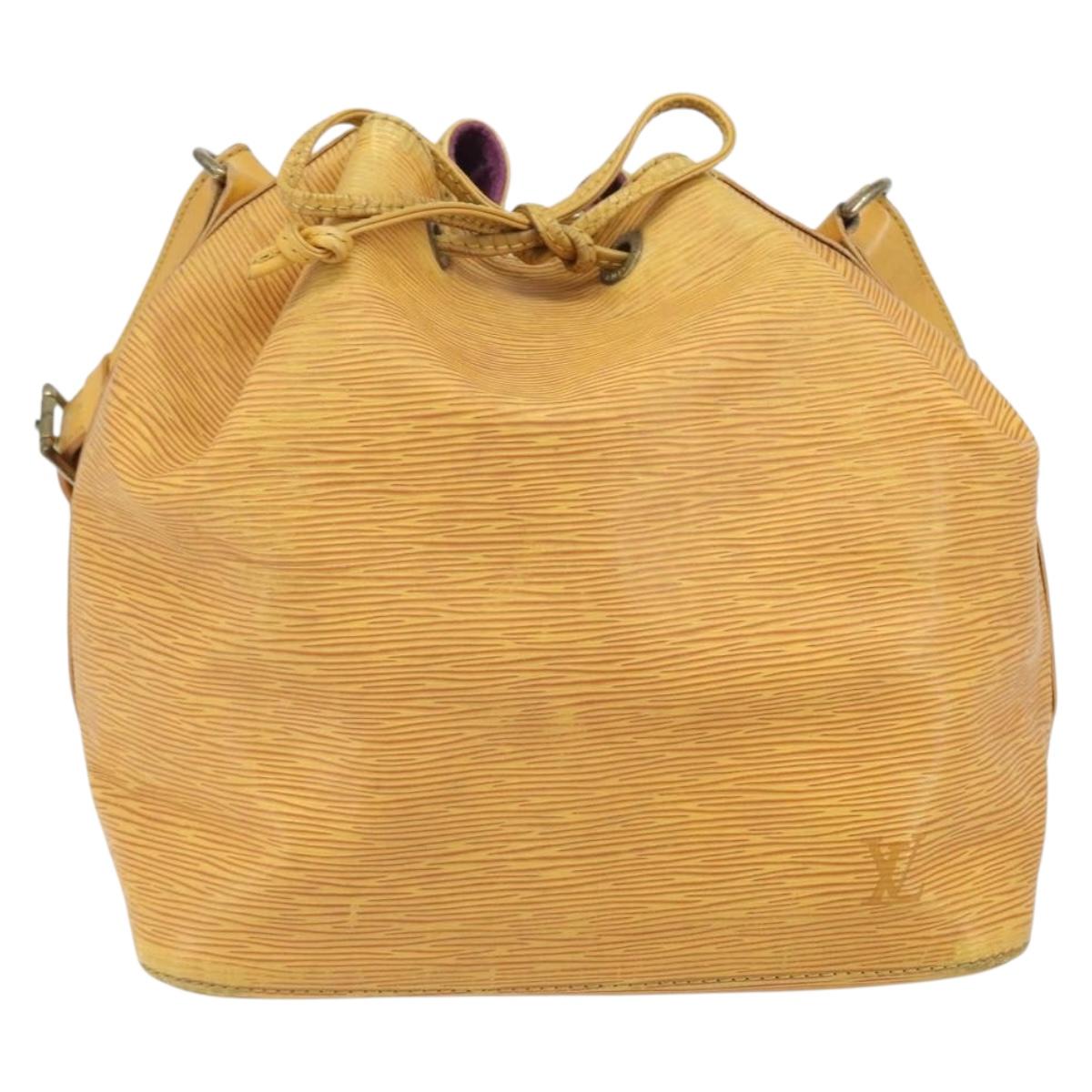 LOUIS VUITTON Epi Petit Noe Shoulder Bag Yellow M44109 LV Auth 171999