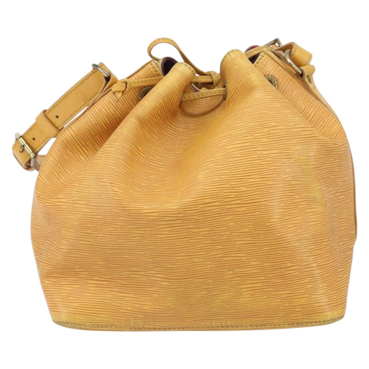 LOUIS VUITTON Epi Petit Noe Shoulder Bag Yellow M44109 LV Auth 171999