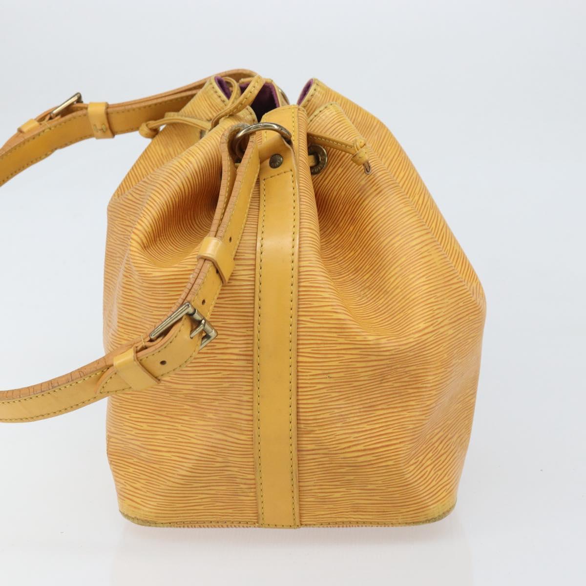 LOUIS VUITTON Epi Petit Noe Shoulder Bag Yellow M44109 LV Auth 171999
