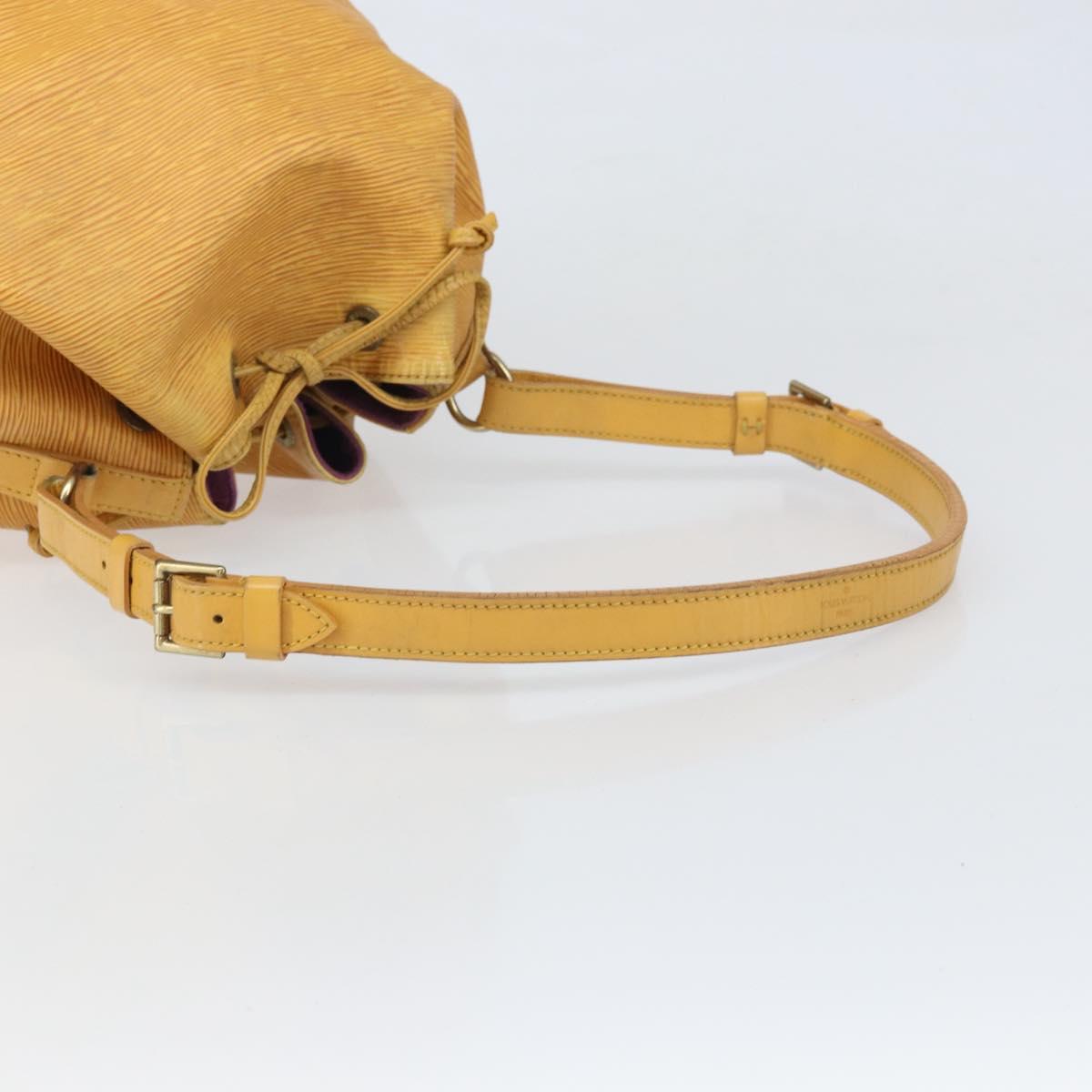 LOUIS VUITTON Epi Petit Noe Shoulder Bag Yellow M44109 LV Auth 171999