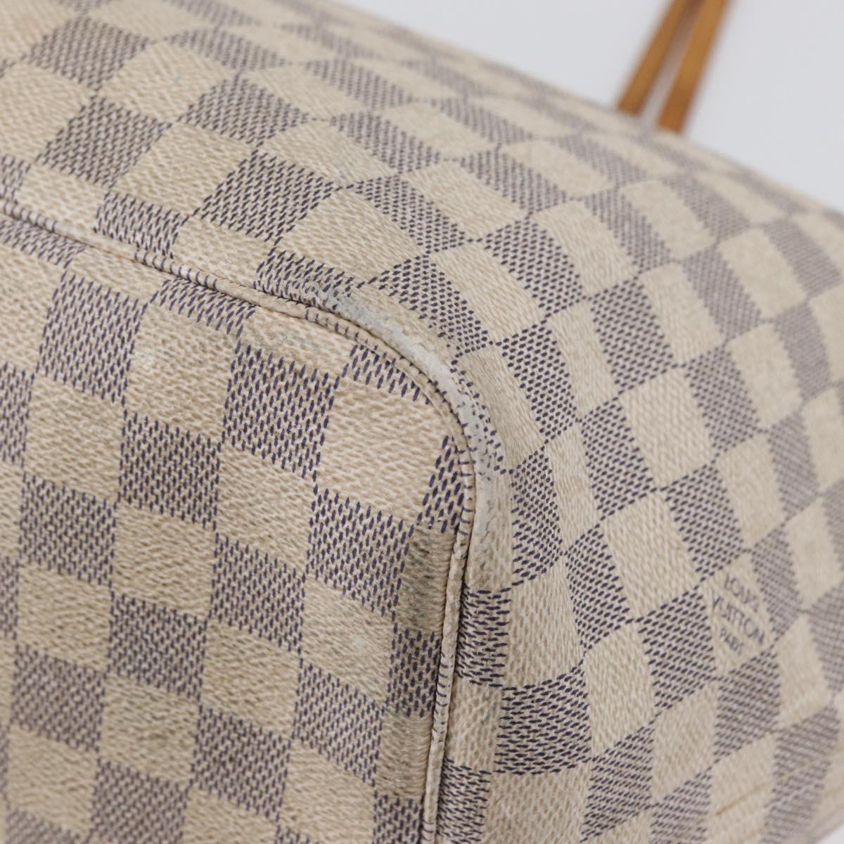 LOUIS VUITTON Damier Azur Neverfull GM Tote Bag N41360 LV Auth 172011A