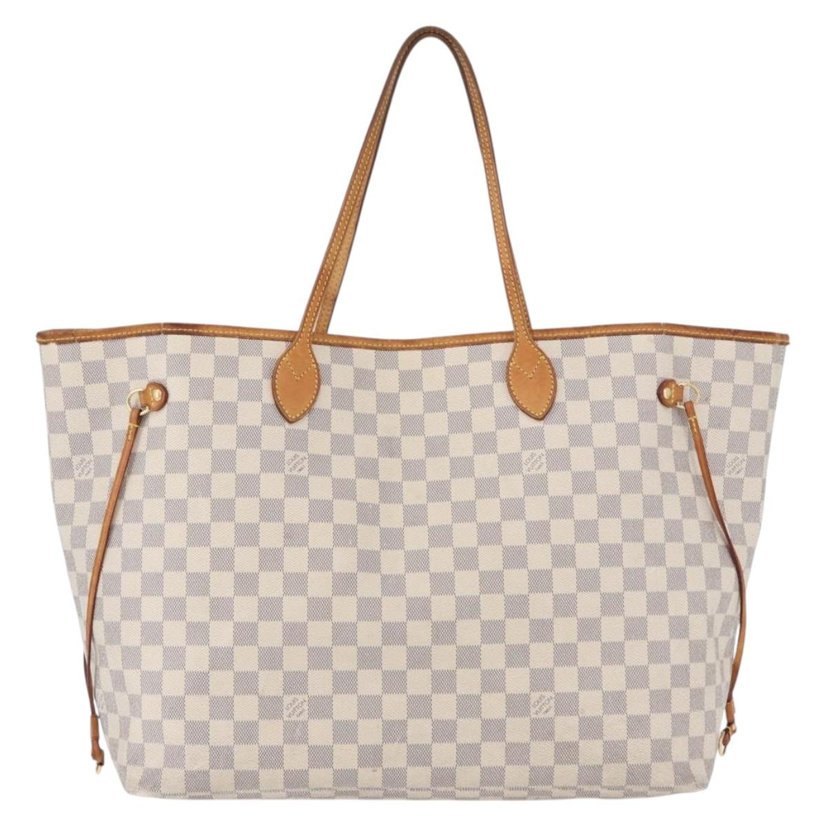 LOUIS VUITTON Damier Azur Neverfull GM Tote Bag N41360 LV Auth 172011A
