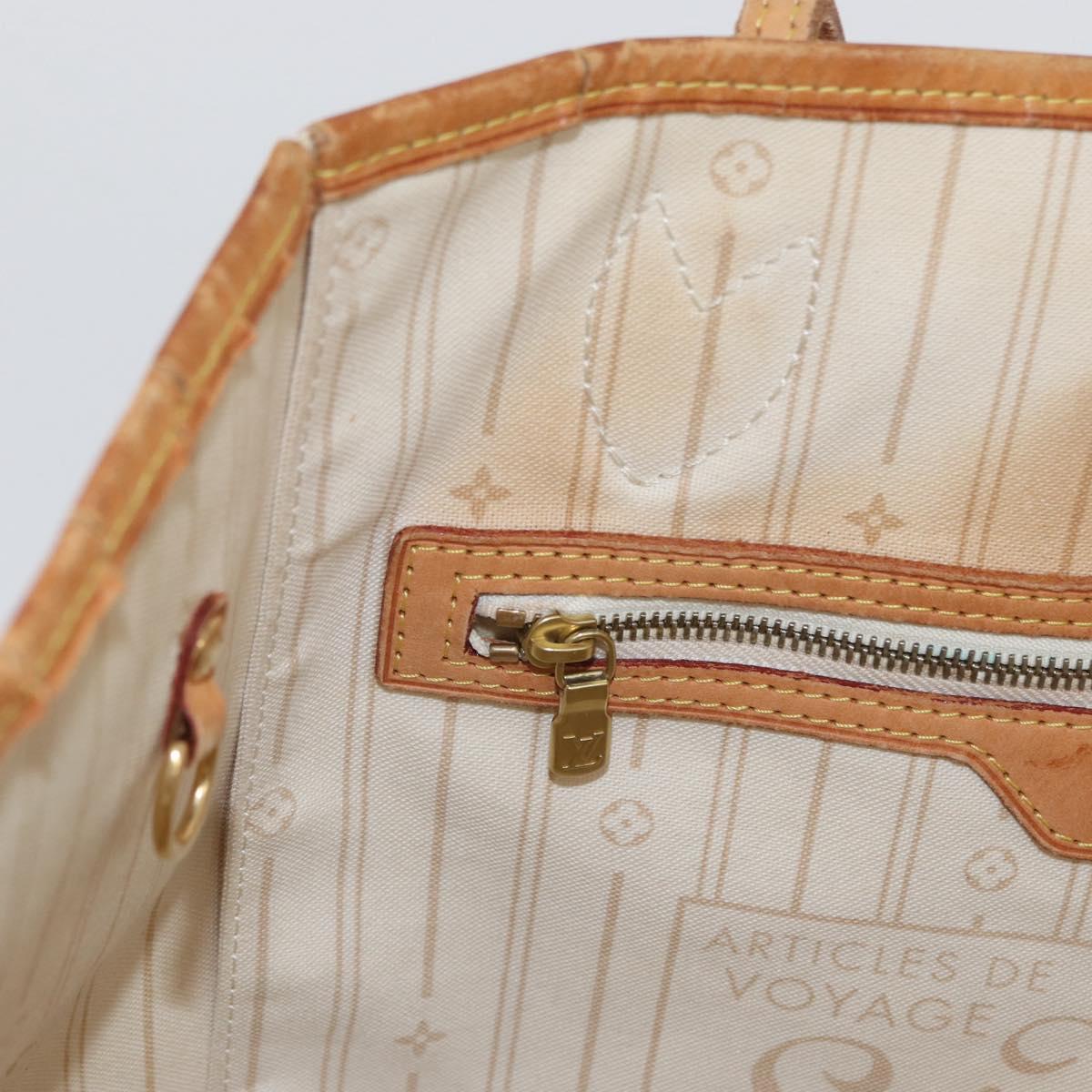 LOUIS VUITTON Damier Azur Neverfull GM Tote Bag N41360 LV Auth 172011A
