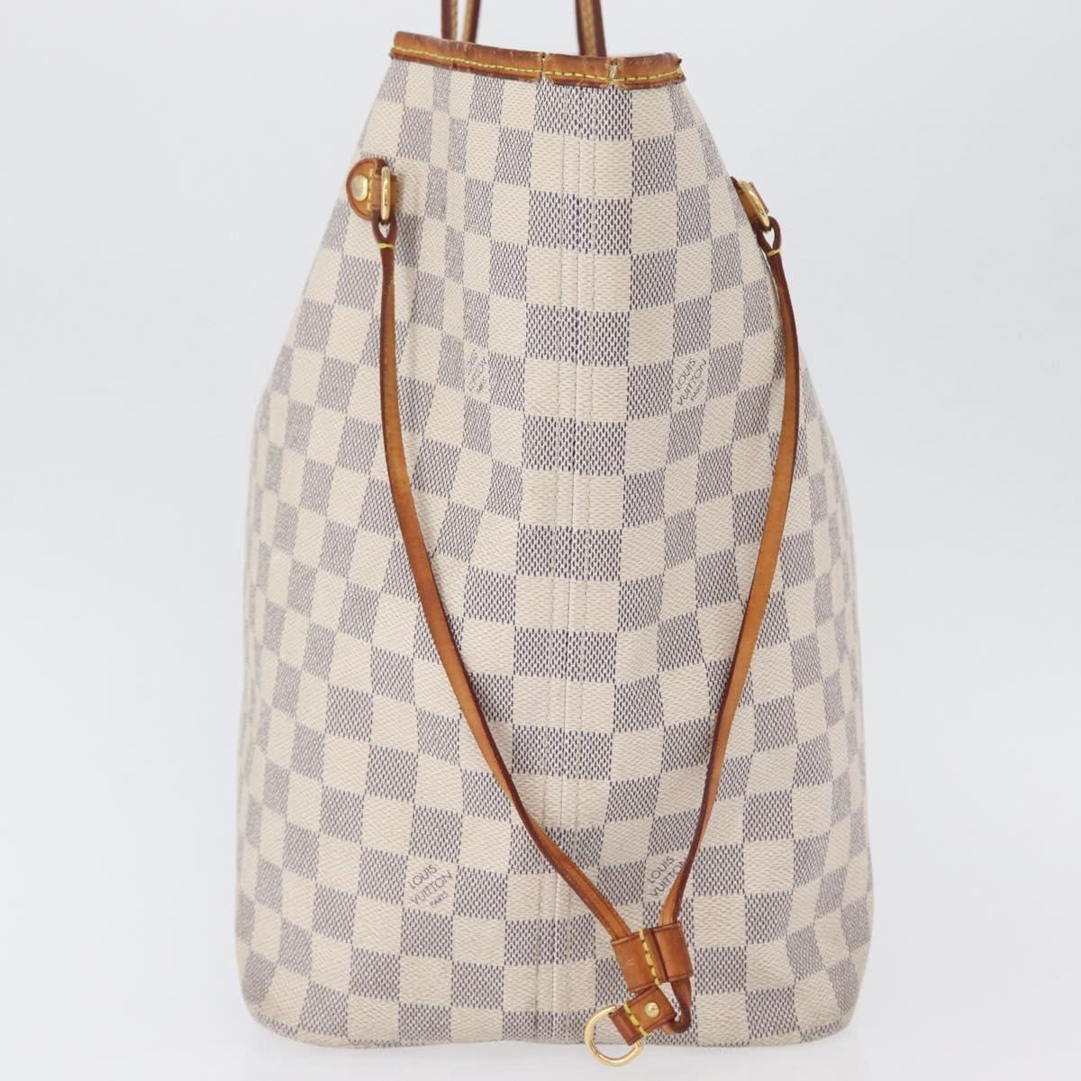LOUIS VUITTON Damier Azur Neverfull GM Tote Bag N41360 LV Auth 172011A
