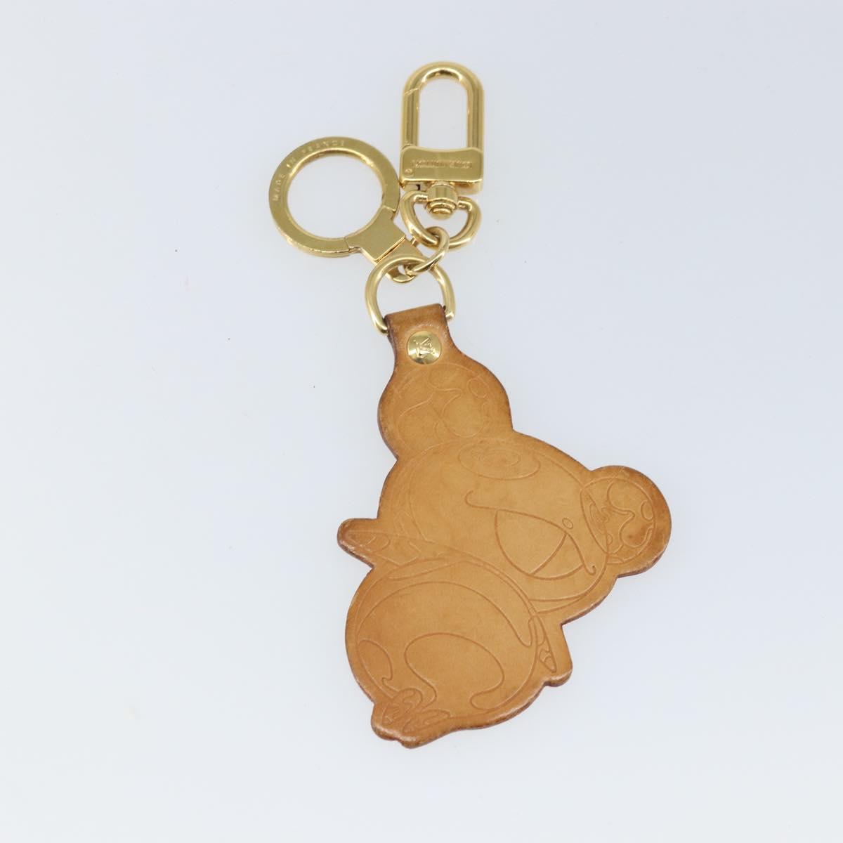 LOUIS VUITTON Takashi Murakami Porte Cles Panda Charm Leather M62637 Auth 172023