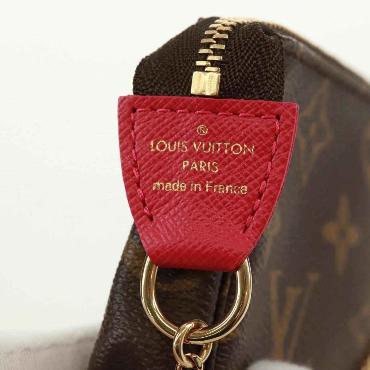 LOUIS VUITTON Monogram Giraffe Mini Pochette Accessoires M62087 LV Auth 172028M