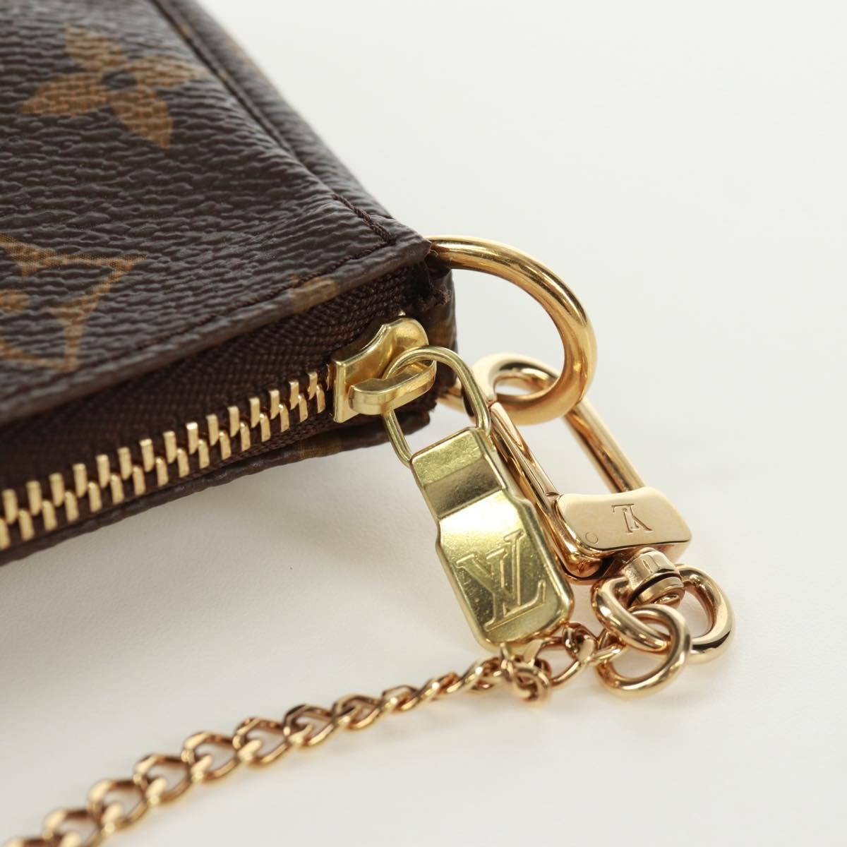 LOUIS VUITTON Monogram Giraffe Mini Pochette Accessoires M62087 LV Auth 172028M