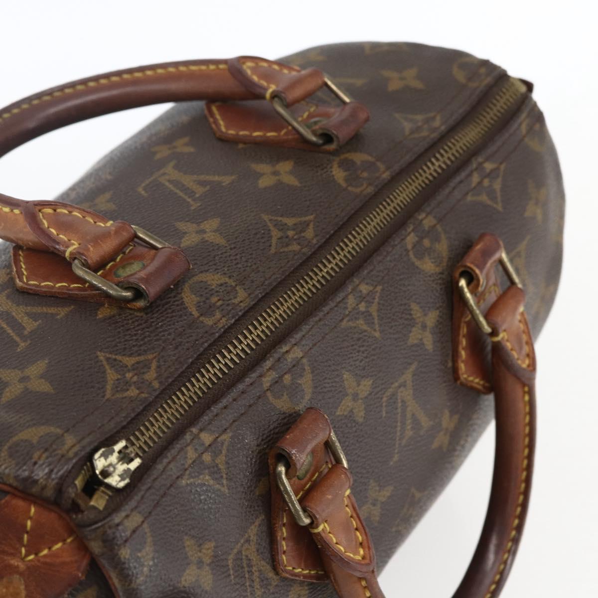 LOUIS VUITTON Monogram Speedy 25 Hand Bag M41528 LV Auth 172032