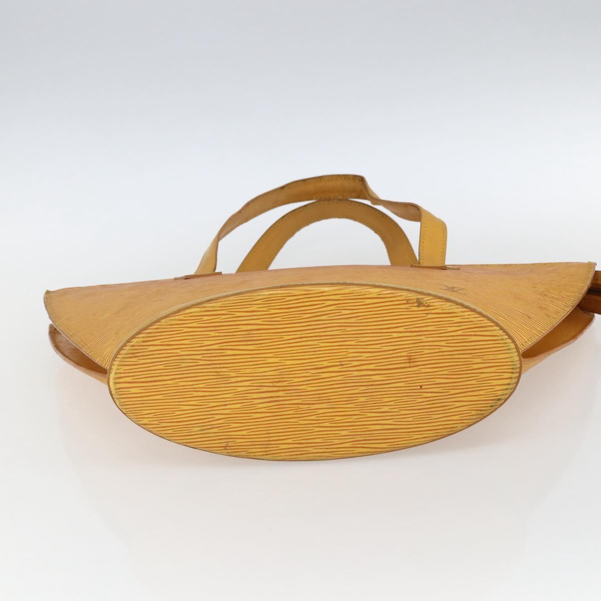 LOUIS VUITTON Epi Saint Jacques Hand Bag Yellow M52279 LV Auth 172034