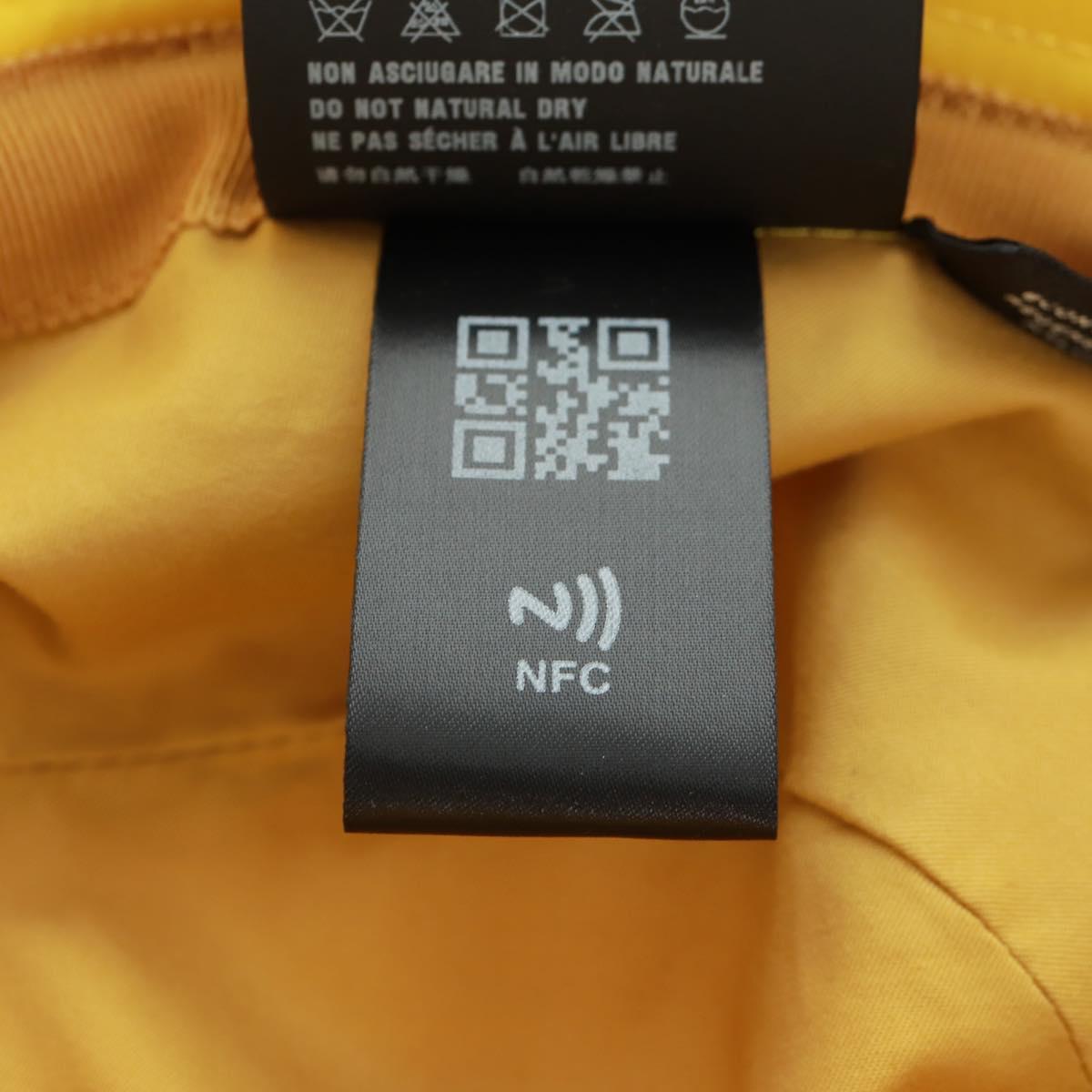PRADA Hat Nylon Yellow Auth 172043M