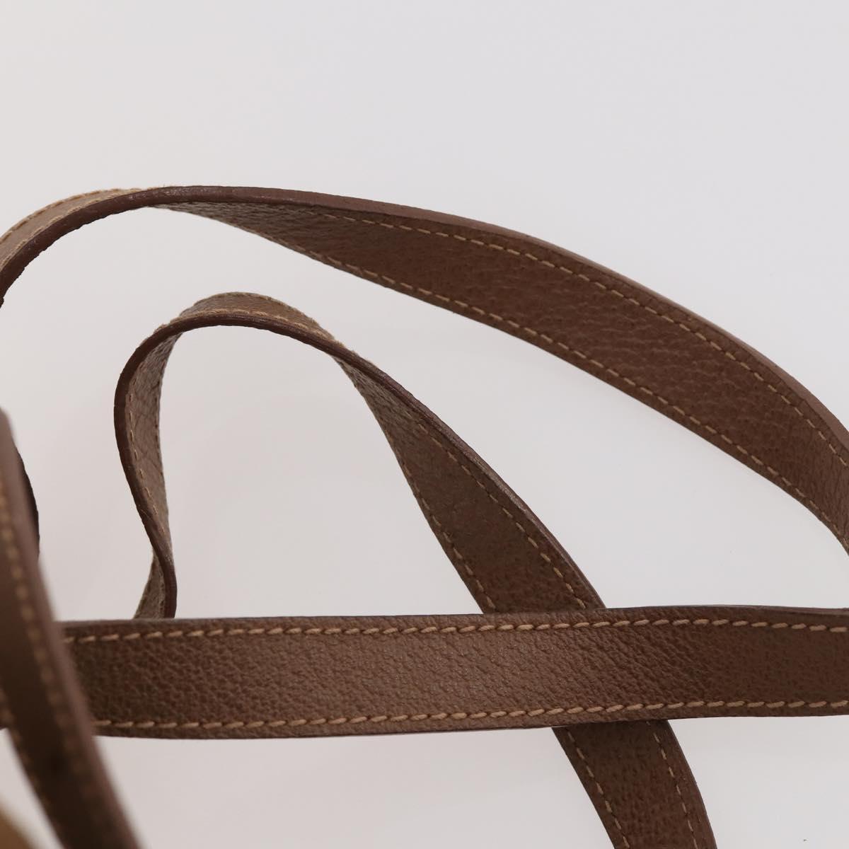 GUCCI Bamboo Backpack Suede Brown Gold 003 2852 0030 0 Auth 172054