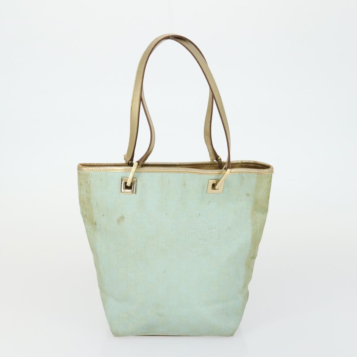 GUCCI GG Canvas Shoulder Bag 2 Set Baby Blue Beige Auth 172063