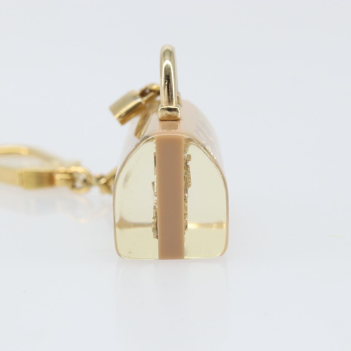 LOUIS VUITTON Porte Cles Speedy Unclusion Charm Gold Tone M65416 LV Auth 172077