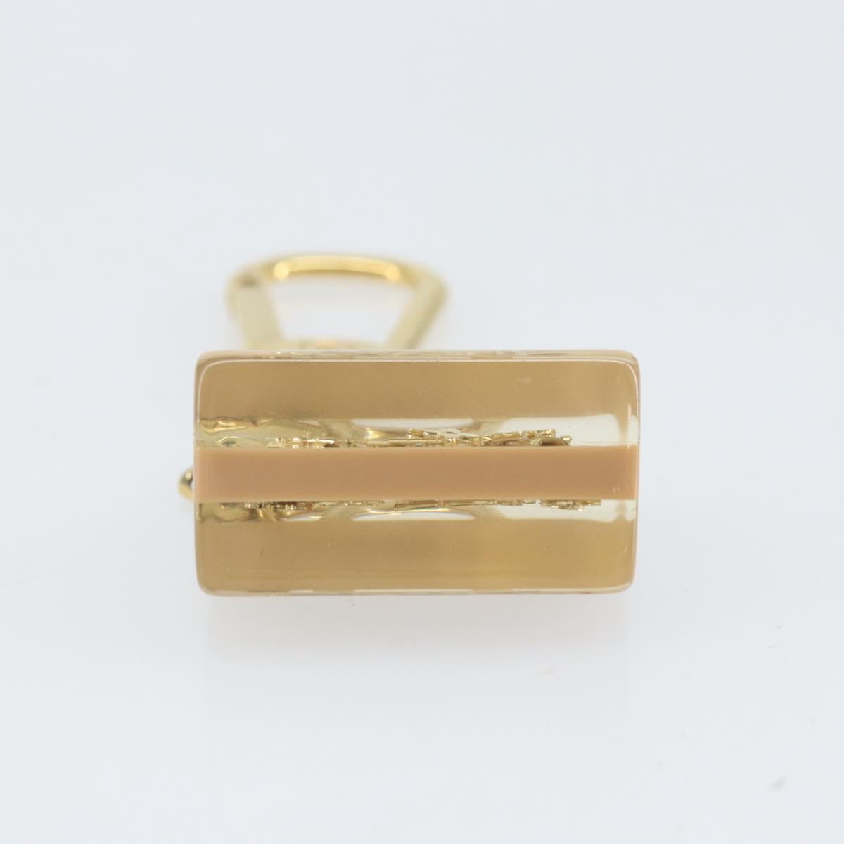 LOUIS VUITTON Porte Cles Speedy Unclusion Charm Gold Tone M65416 LV Auth 172077