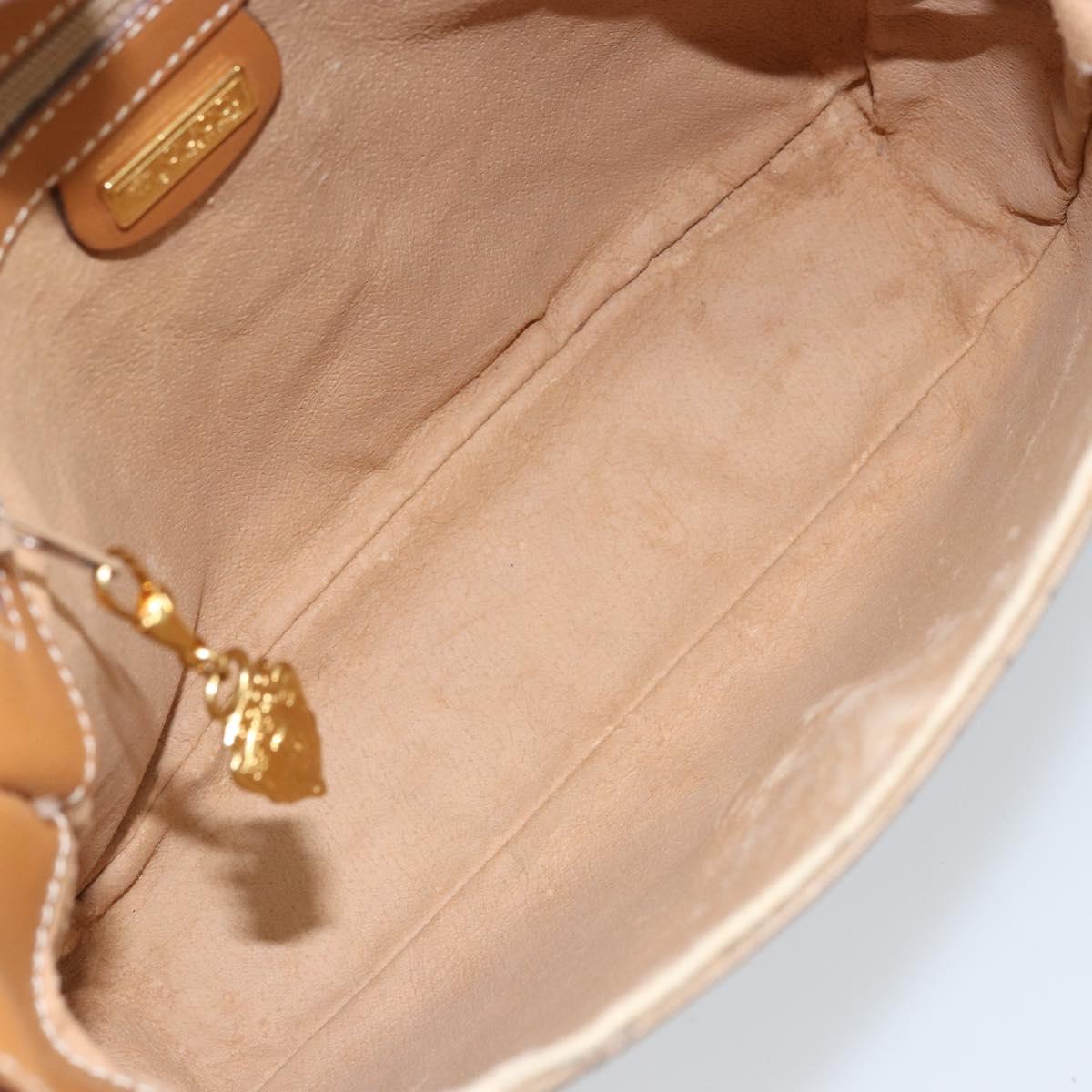 GUCCI Micro GG Supreme Shoulder Bag PVC Beige Gold 001 41 4425 Auth 172085