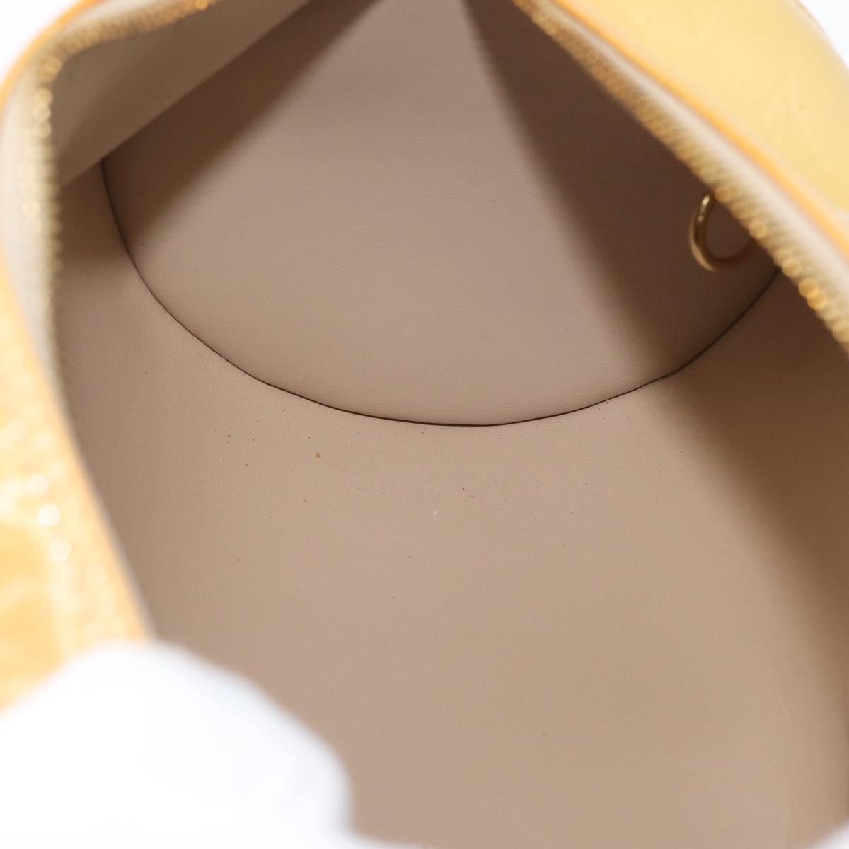 LOUIS VUITTON Monogram Vernis Bedford Hand Bag Beige M91006 LV Auth 172107A