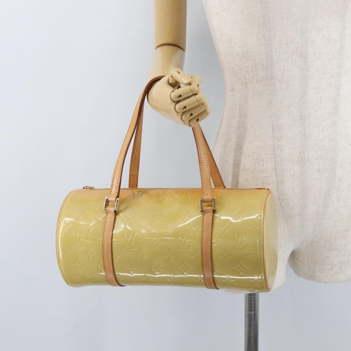 LOUIS VUITTON Monogram Vernis Bedford Hand Bag Beige M91006 LV Auth 172107A