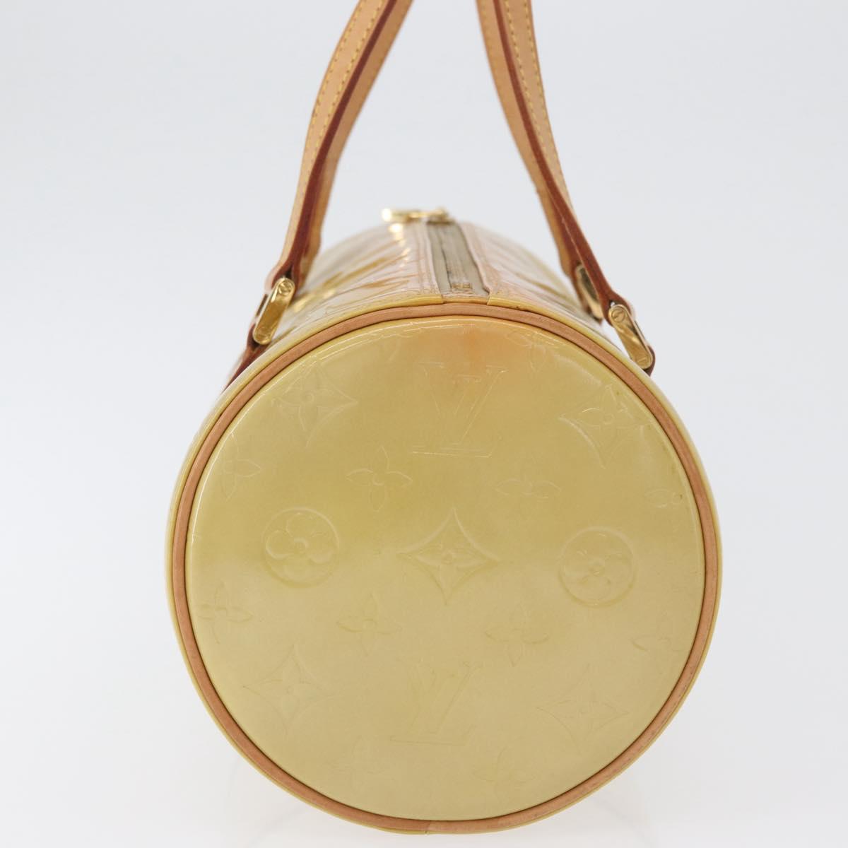 LOUIS VUITTON Monogram Vernis Bedford Hand Bag Beige M91006 LV Auth 172107A
