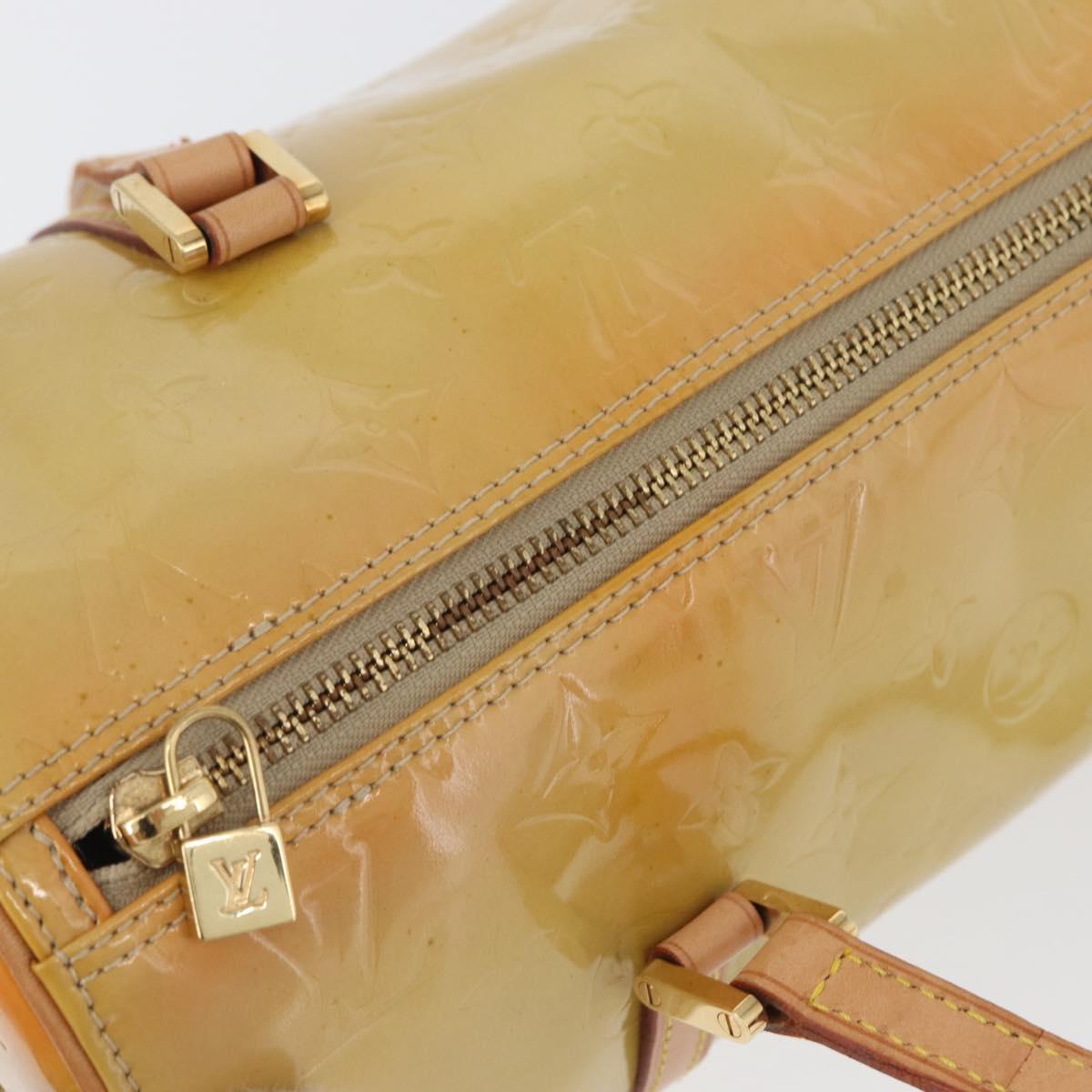 LOUIS VUITTON Monogram Vernis Bedford Hand Bag Beige M91006 LV Auth 172107A
