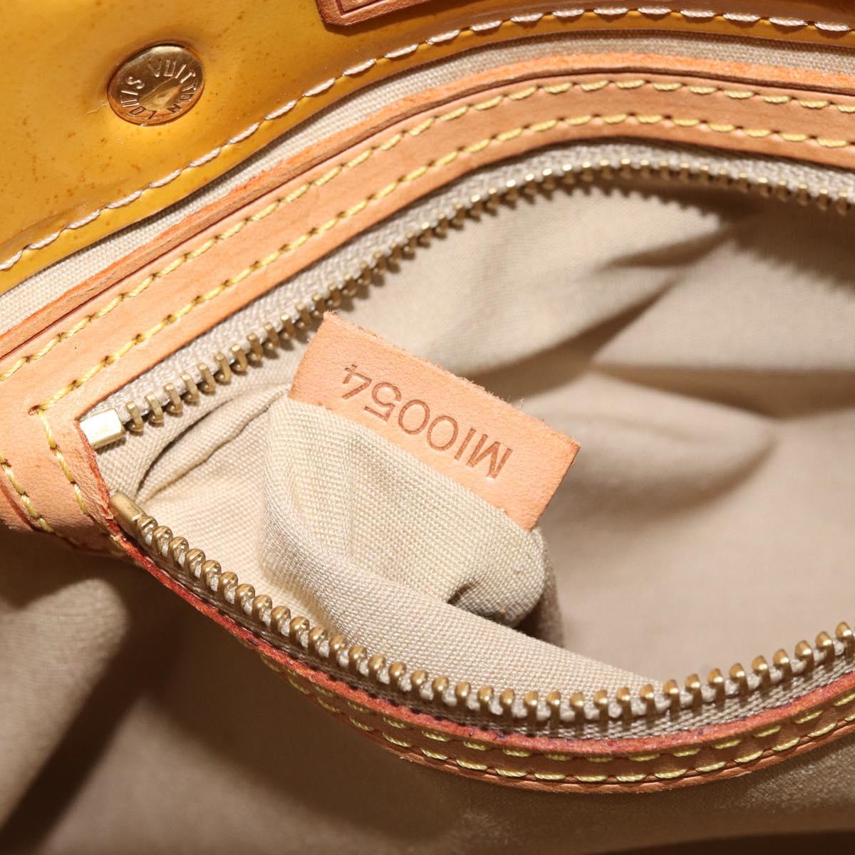 LOUIS VUITTON Monogram Vernis Reade PM Hand Bag Beige M91334 LV Auth 172109