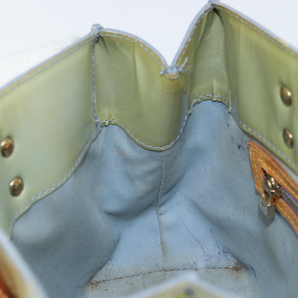 LOUIS VUITTON Monogram Vernis Reade PM Hand Bag Baby Blue LV Auth 172110