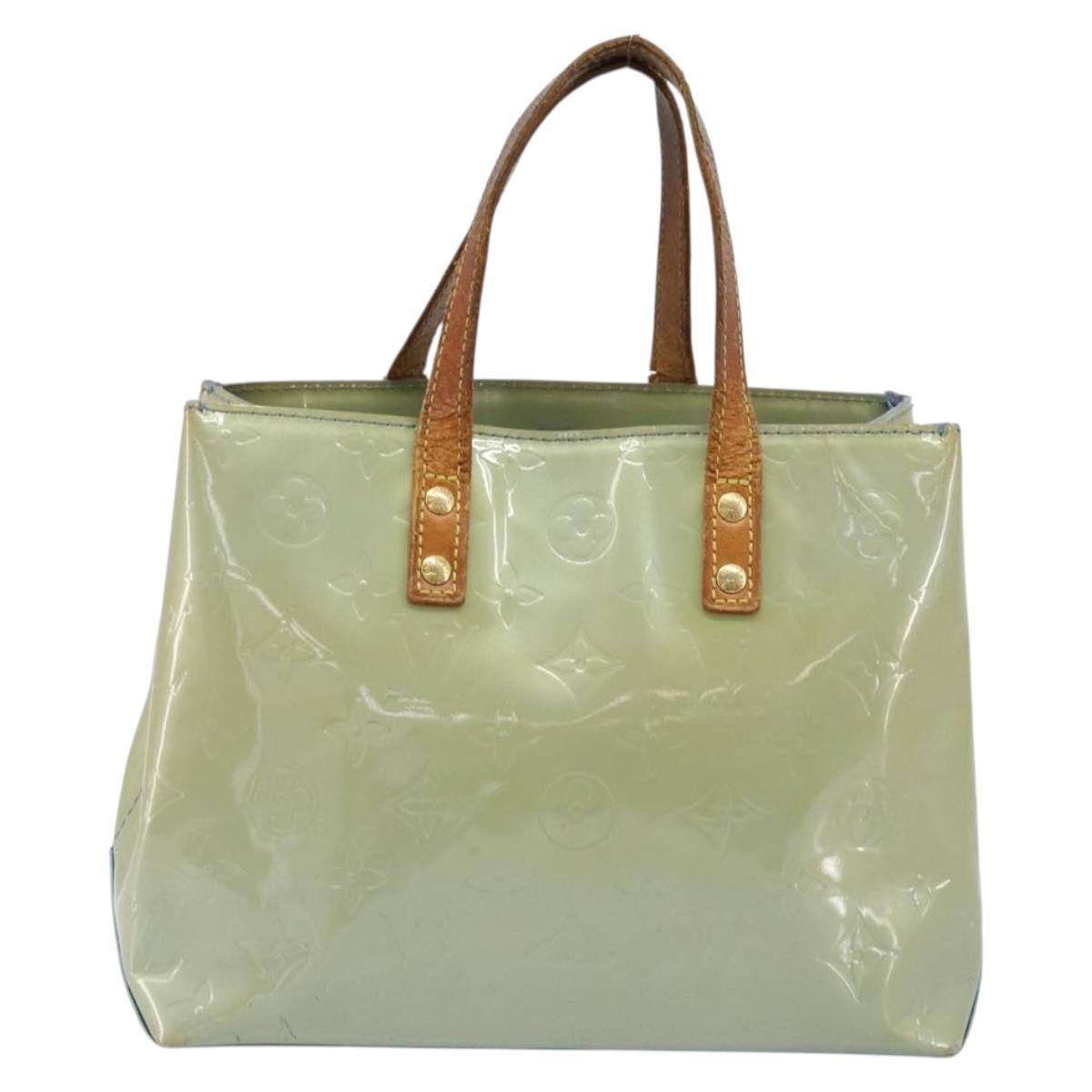 LOUIS VUITTON Monogram Vernis Reade PM Hand Bag Baby Blue LV Auth 172110