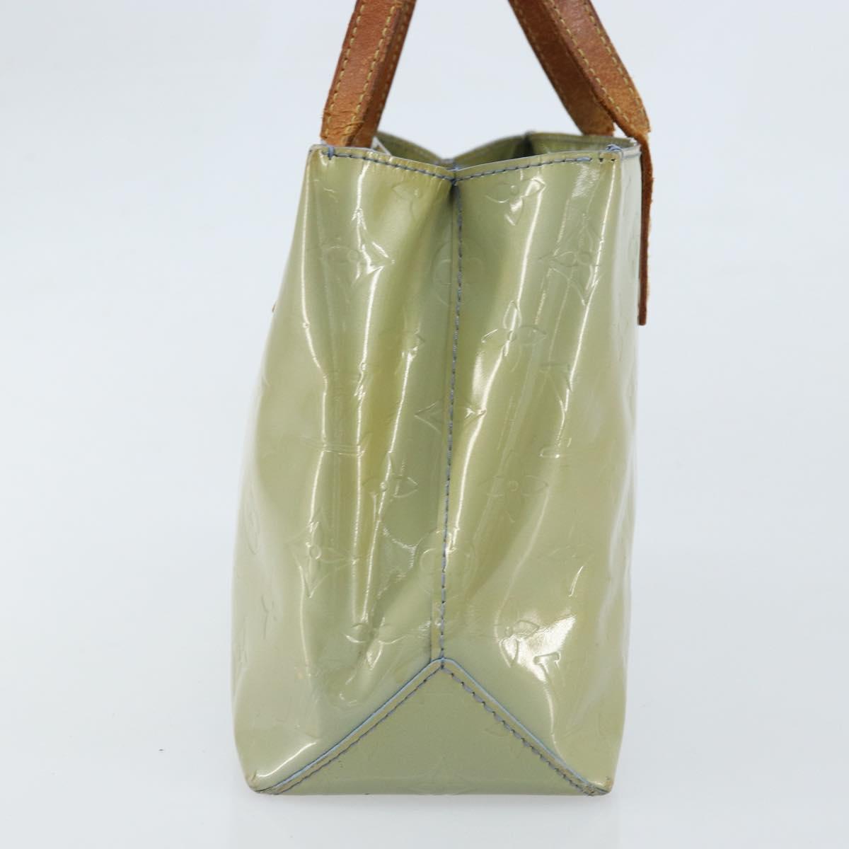LOUIS VUITTON Monogram Vernis Reade PM Hand Bag Baby Blue LV Auth 172110