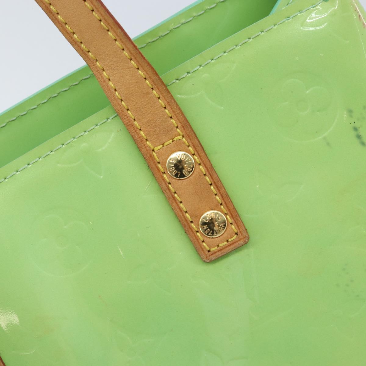 LOUIS VUITTON Monogram Vernis Reade PM Hand Bag Peppermint M91307 LV Auth 172111