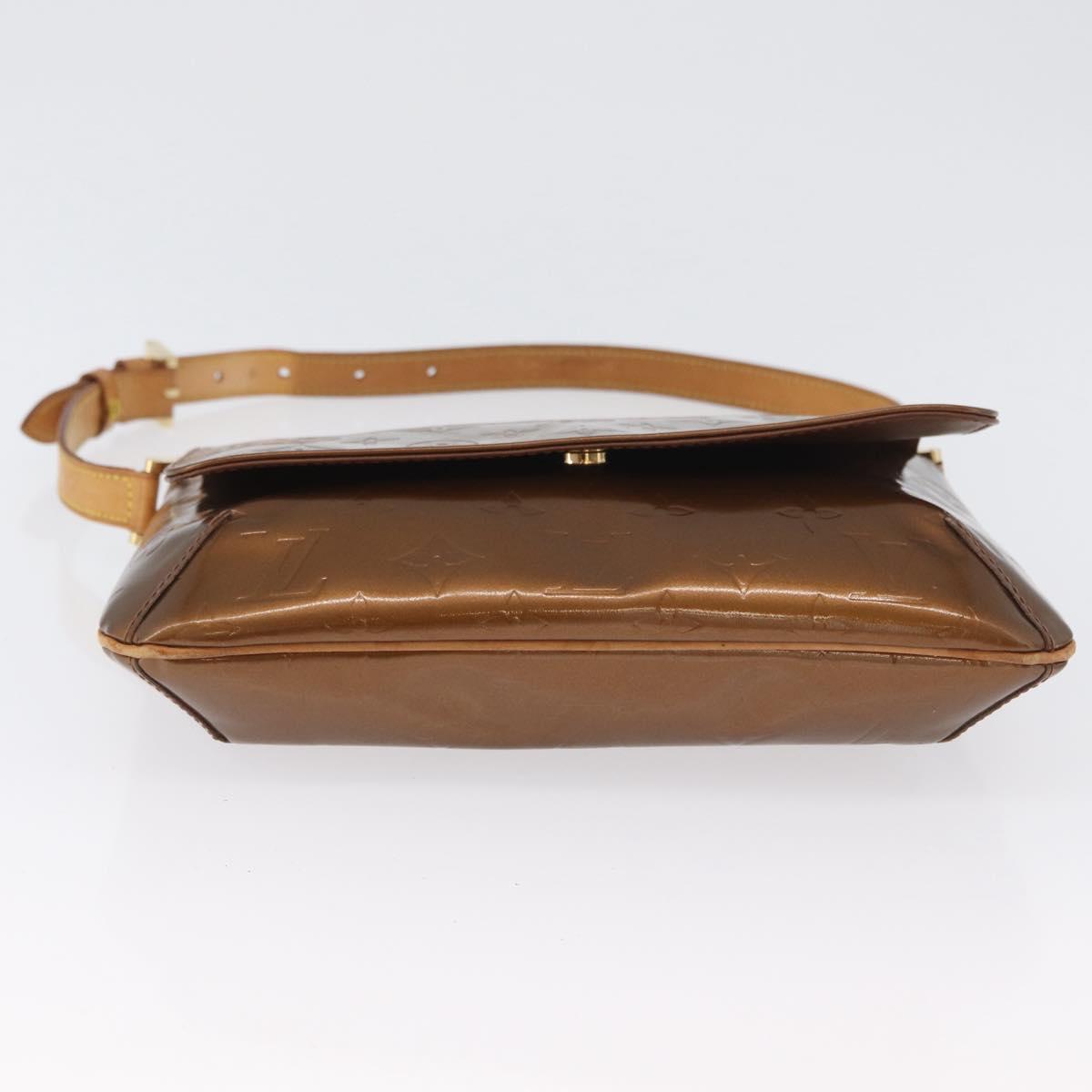 LOUIS VUITTON Monogram Vernis Thompson Street Bag Bronze M91124 LV Auth 172115