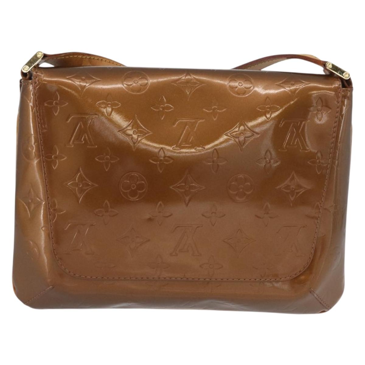 LOUIS VUITTON Monogram Vernis Thompson Street Bag Bronze M91124 LV Auth 172115