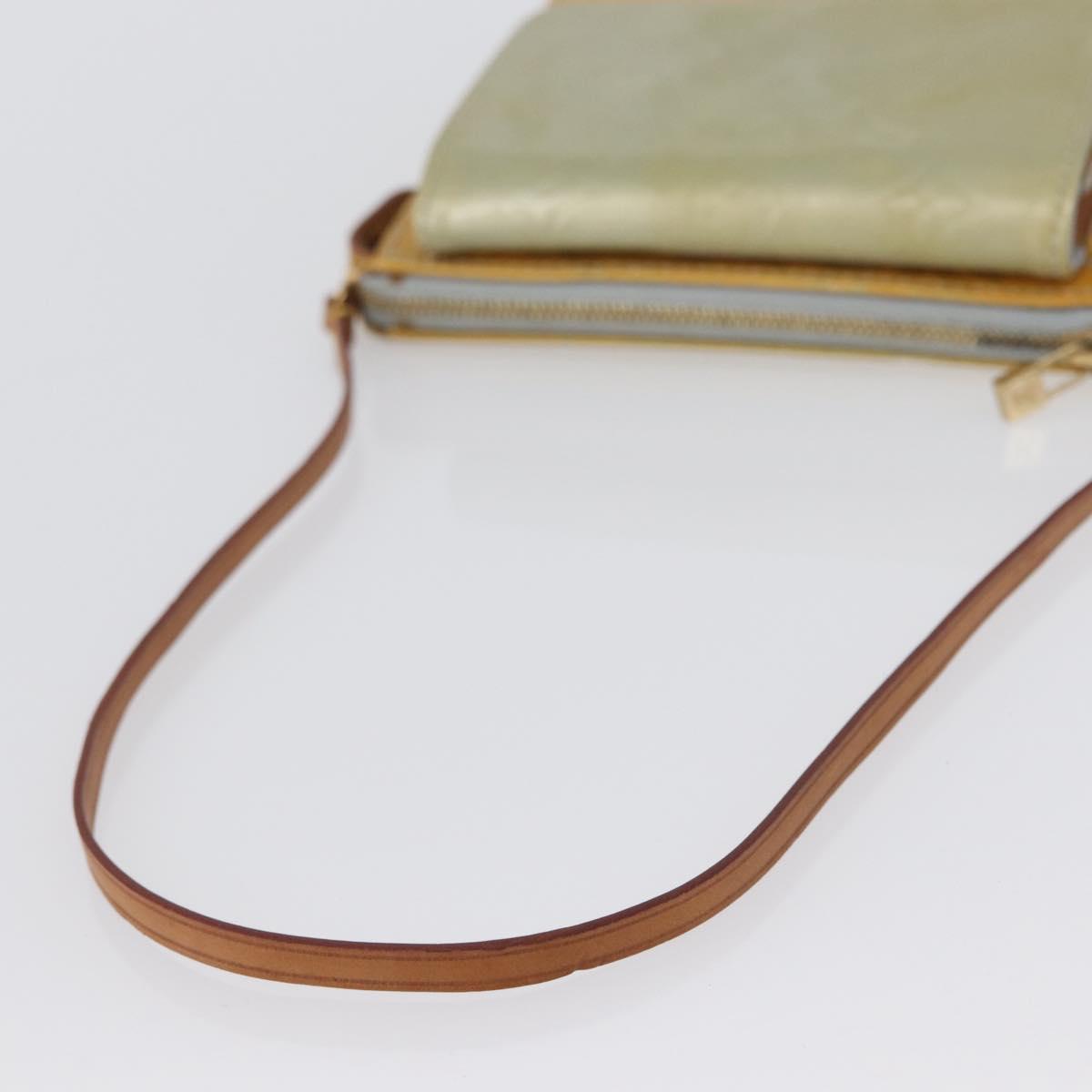 LOUIS VUITTON Monogram Vernis Motto Accessory Pouch Gris M91030 LV Auth 172116