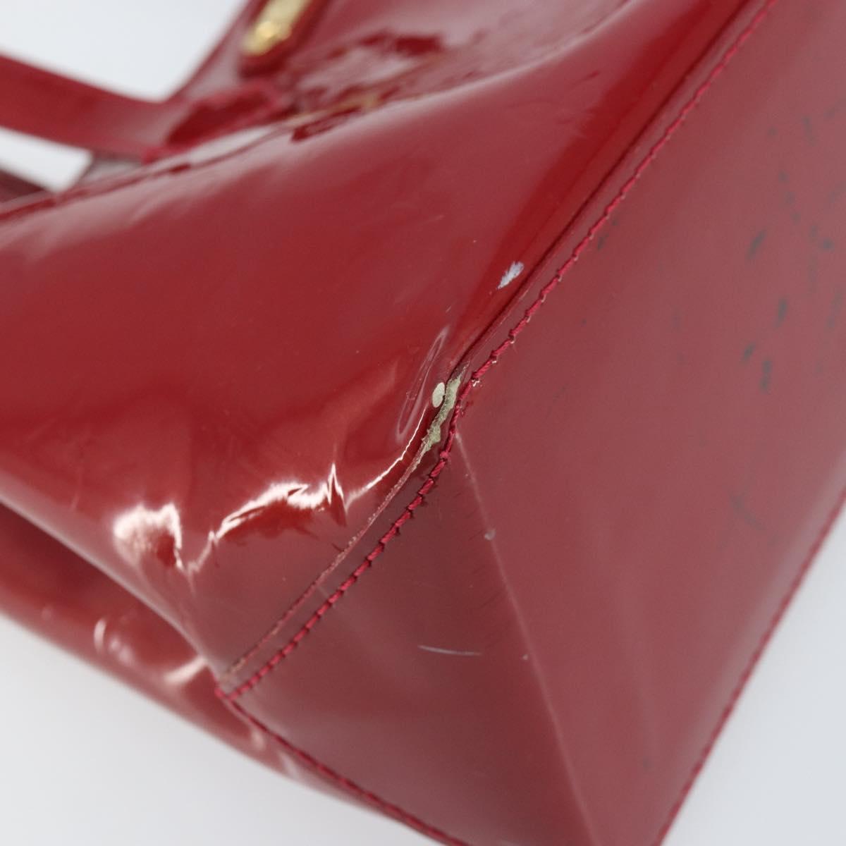LOUIS VUITTON Monogram Vernis Wilshire PM Bag Pomme D'amour M93642 Auth 172117