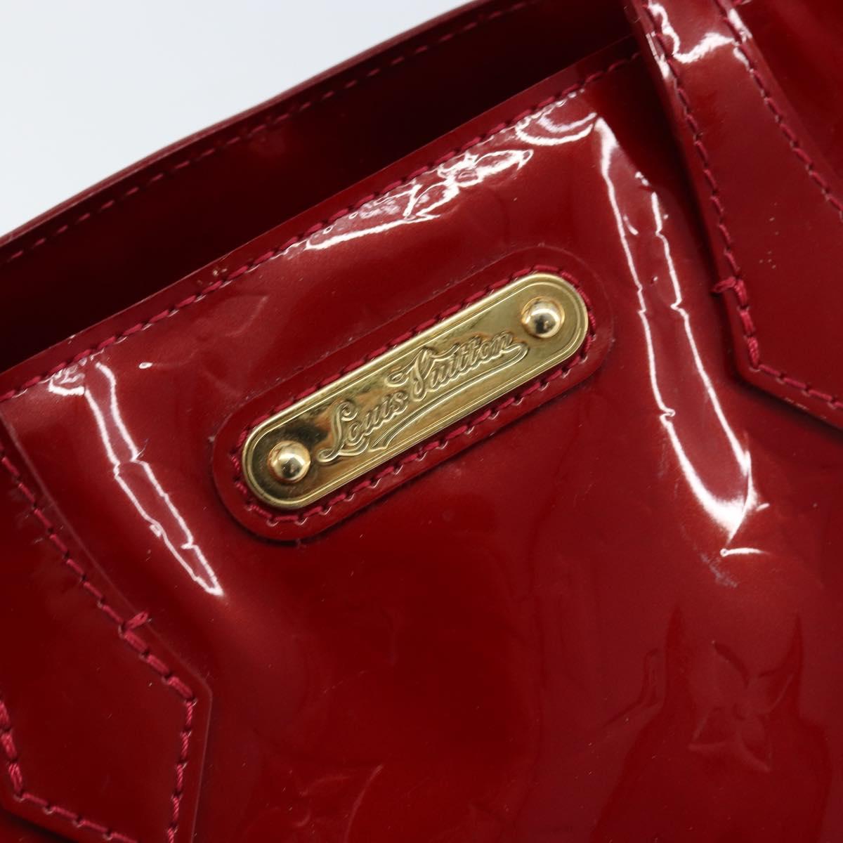 LOUIS VUITTON Monogram Vernis Wilshire PM Bag Pomme D'amour M93642 Auth 172117