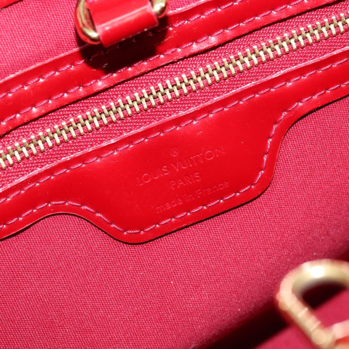 LOUIS VUITTON Monogram Vernis Wilshire PM Bag Pomme D'amour M93642 Auth 172117
