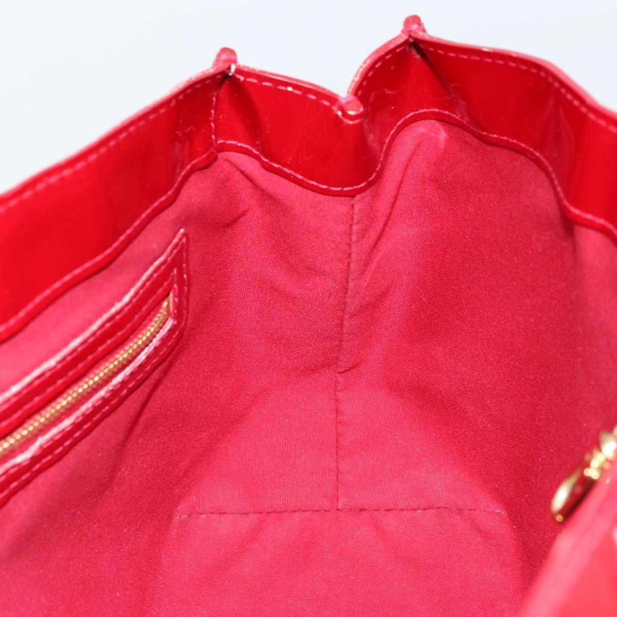 LOUIS VUITTON Monogram Vernis Wilshire PM Bag Pomme D'amour M93642 Auth 172117