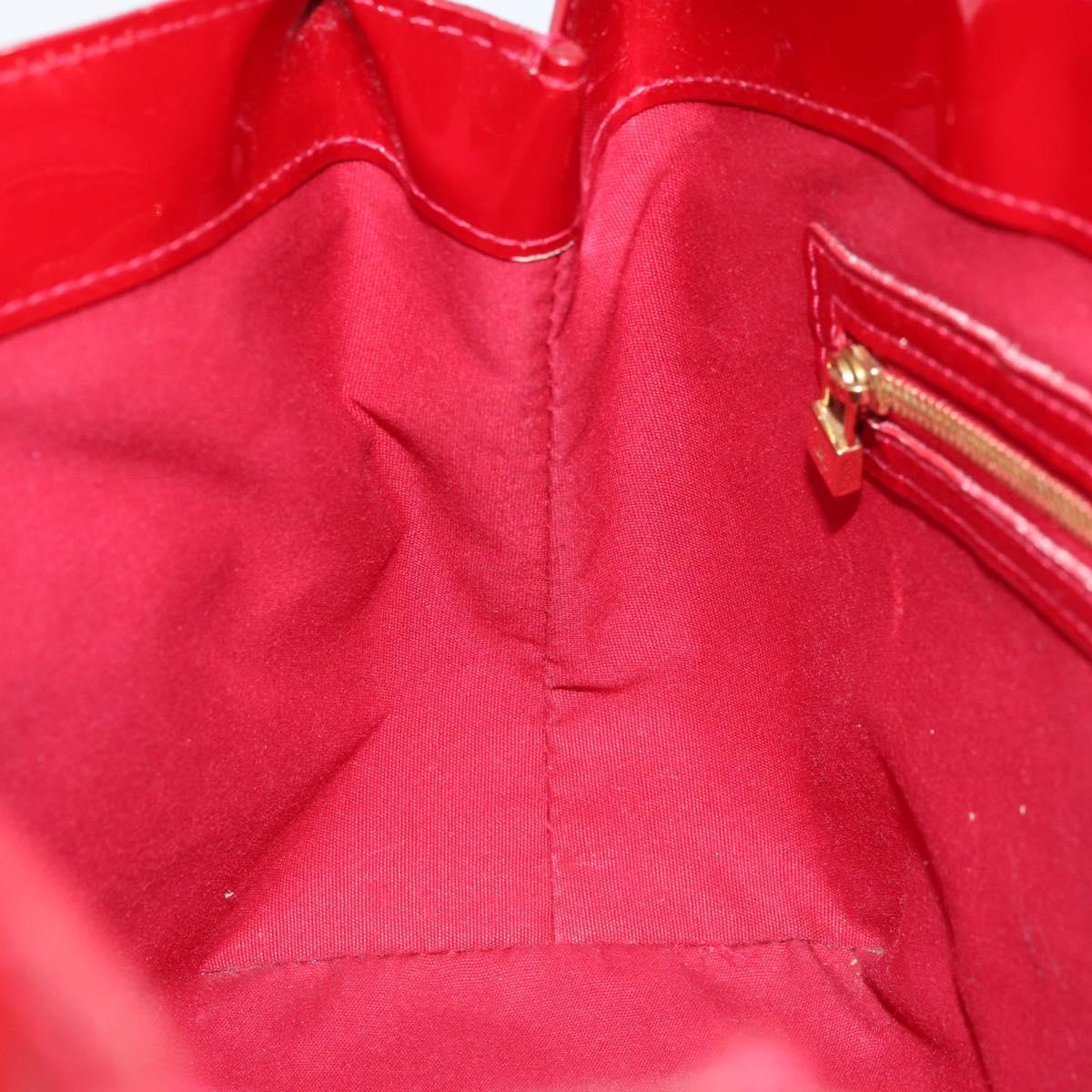 LOUIS VUITTON Monogram Vernis Wilshire PM Bag Pomme D'amour M93642 Auth 172117