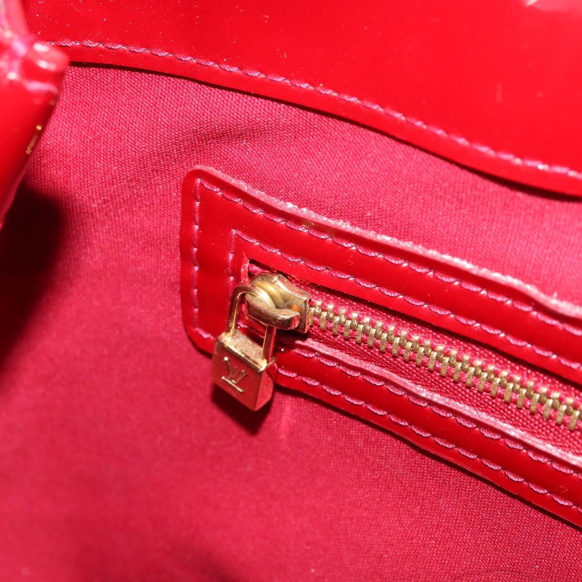 LOUIS VUITTON Monogram Vernis Wilshire PM Bag Pomme D'amour M93642 Auth 172117