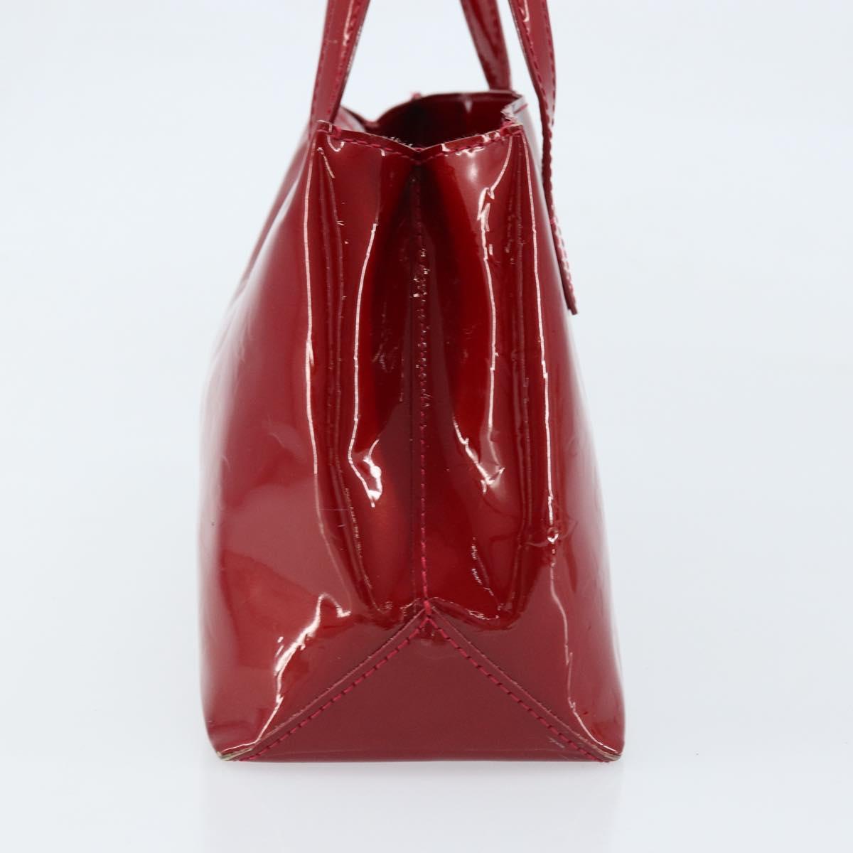 LOUIS VUITTON Monogram Vernis Wilshire PM Bag Pomme D'amour M93642 Auth 172117