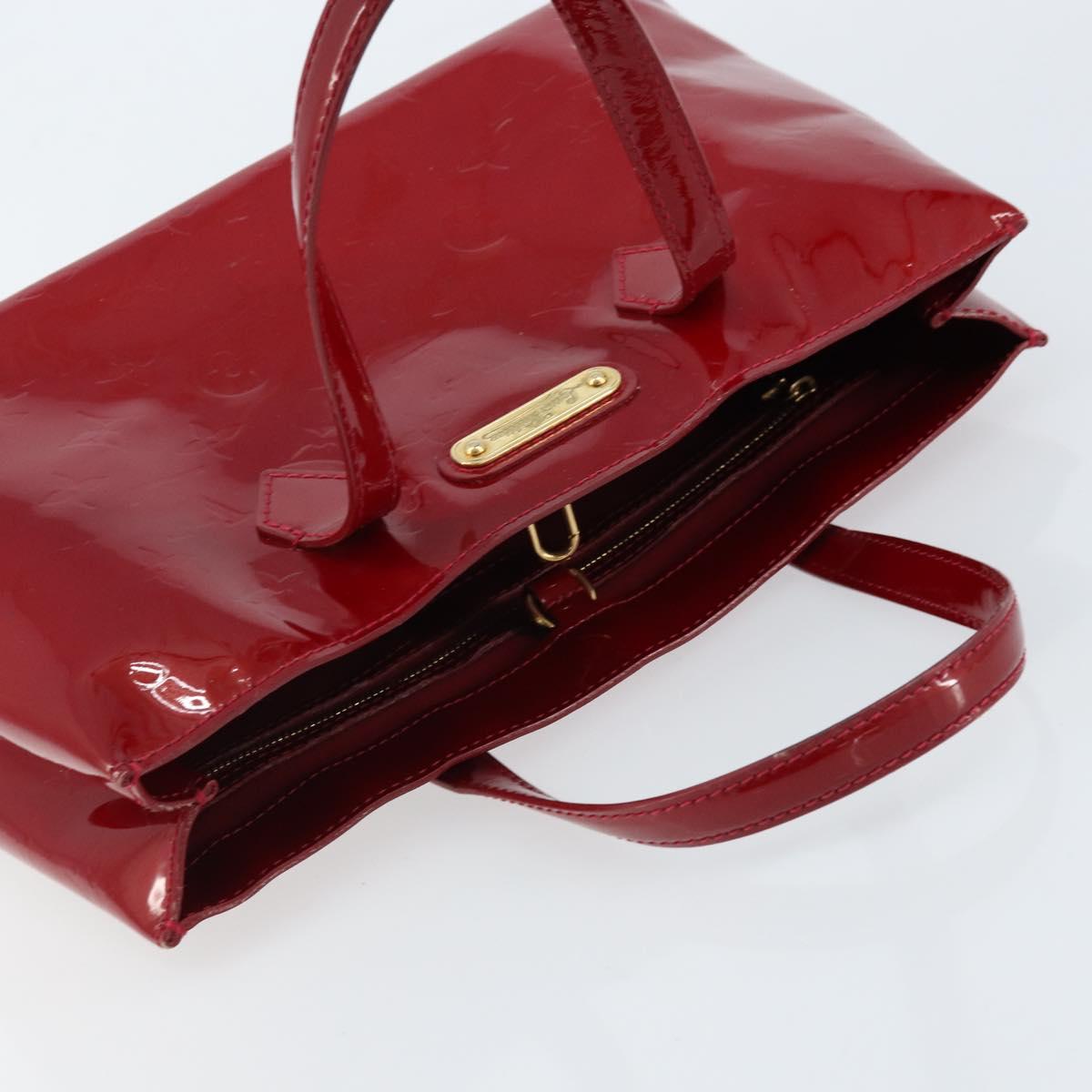 LOUIS VUITTON Monogram Vernis Wilshire PM Bag Pomme D'amour M93642 Auth 172117