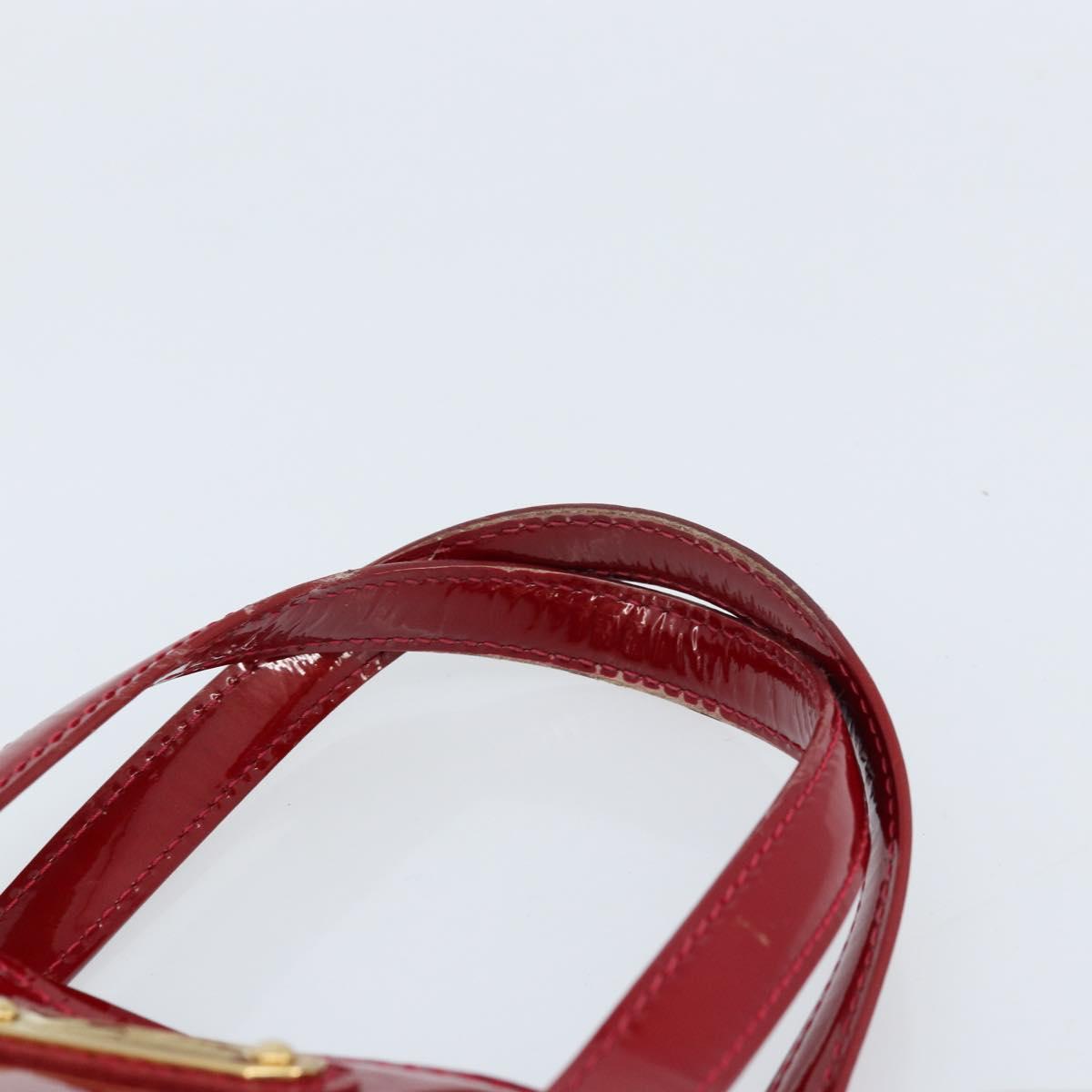 LOUIS VUITTON Monogram Vernis Wilshire PM Bag Pomme D'amour M93642 Auth 172117