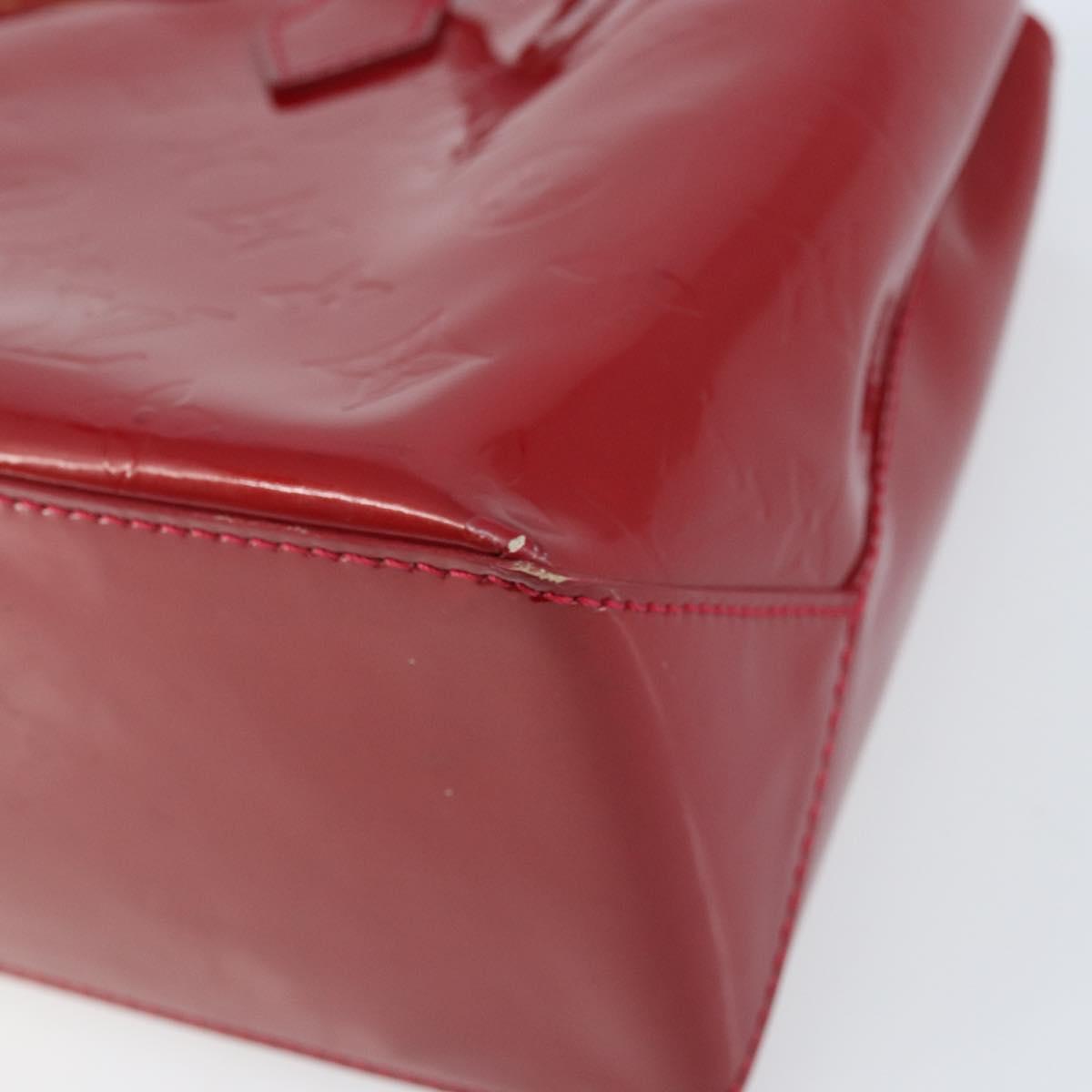 LOUIS VUITTON Monogram Vernis Wilshire PM Bag Pomme D'amour M93642 Auth 172118