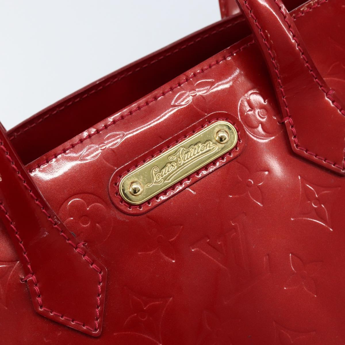 LOUIS VUITTON Monogram Vernis Wilshire PM Bag Pomme D'amour M93642 Auth 172118