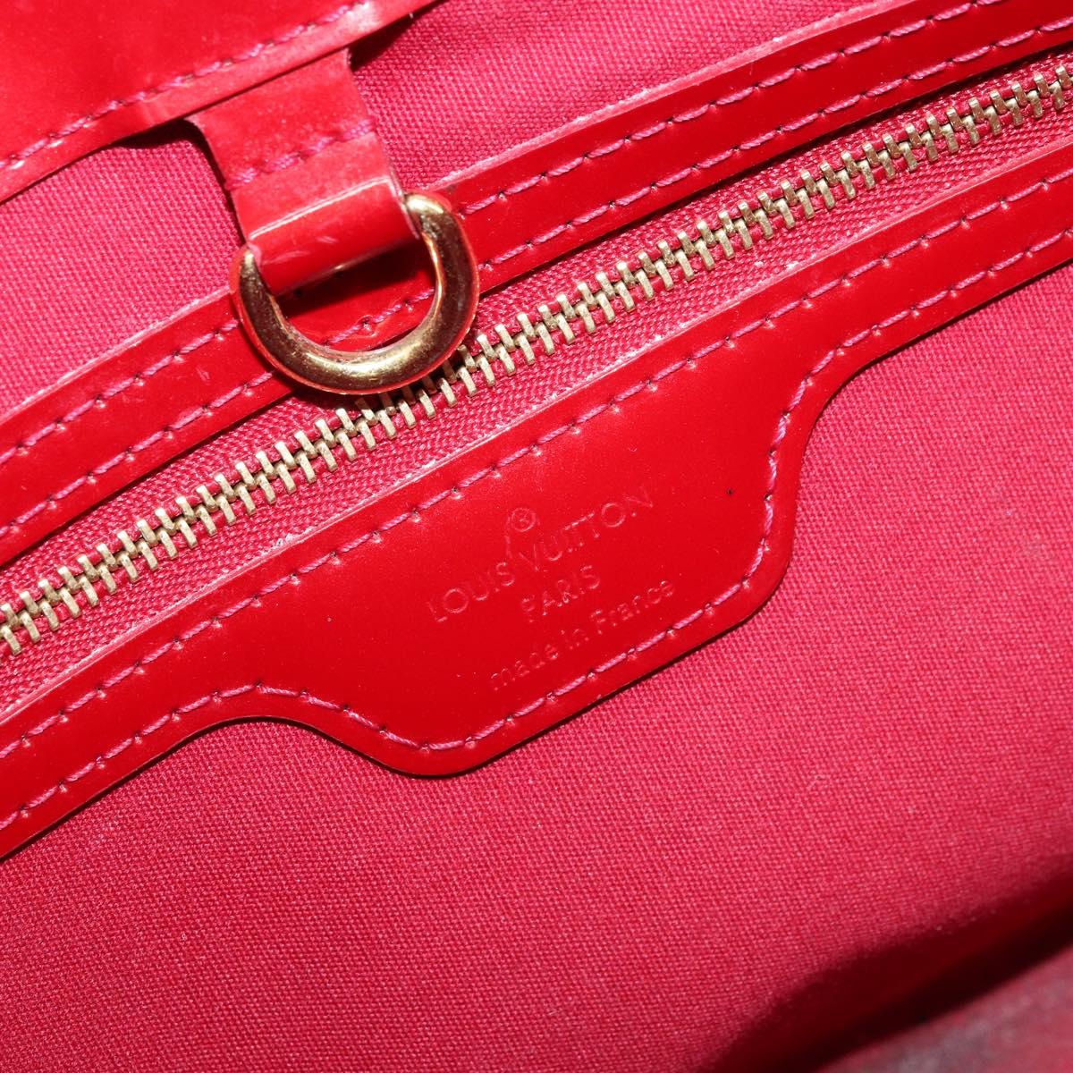 LOUIS VUITTON Monogram Vernis Wilshire PM Bag Pomme D'amour M93642 Auth 172118