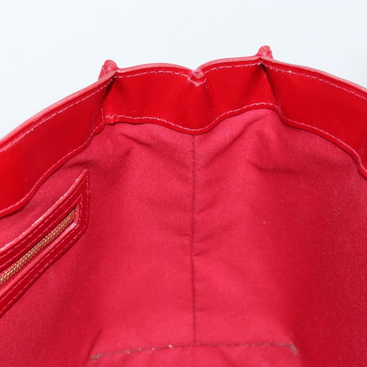 LOUIS VUITTON Monogram Vernis Wilshire PM Bag Pomme D'amour M93642 Auth 172118