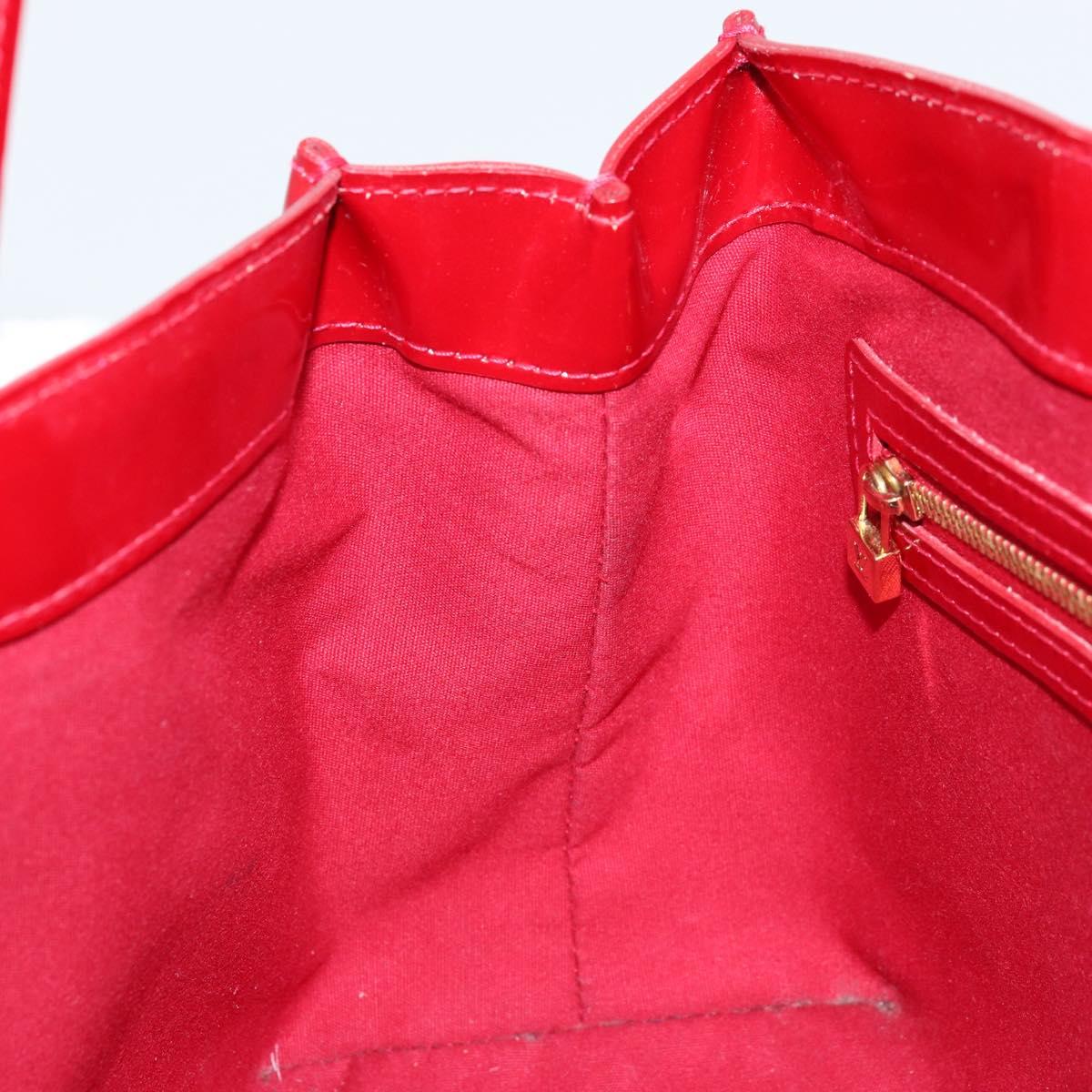 LOUIS VUITTON Monogram Vernis Wilshire PM Bag Pomme D'amour M93642 Auth 172118