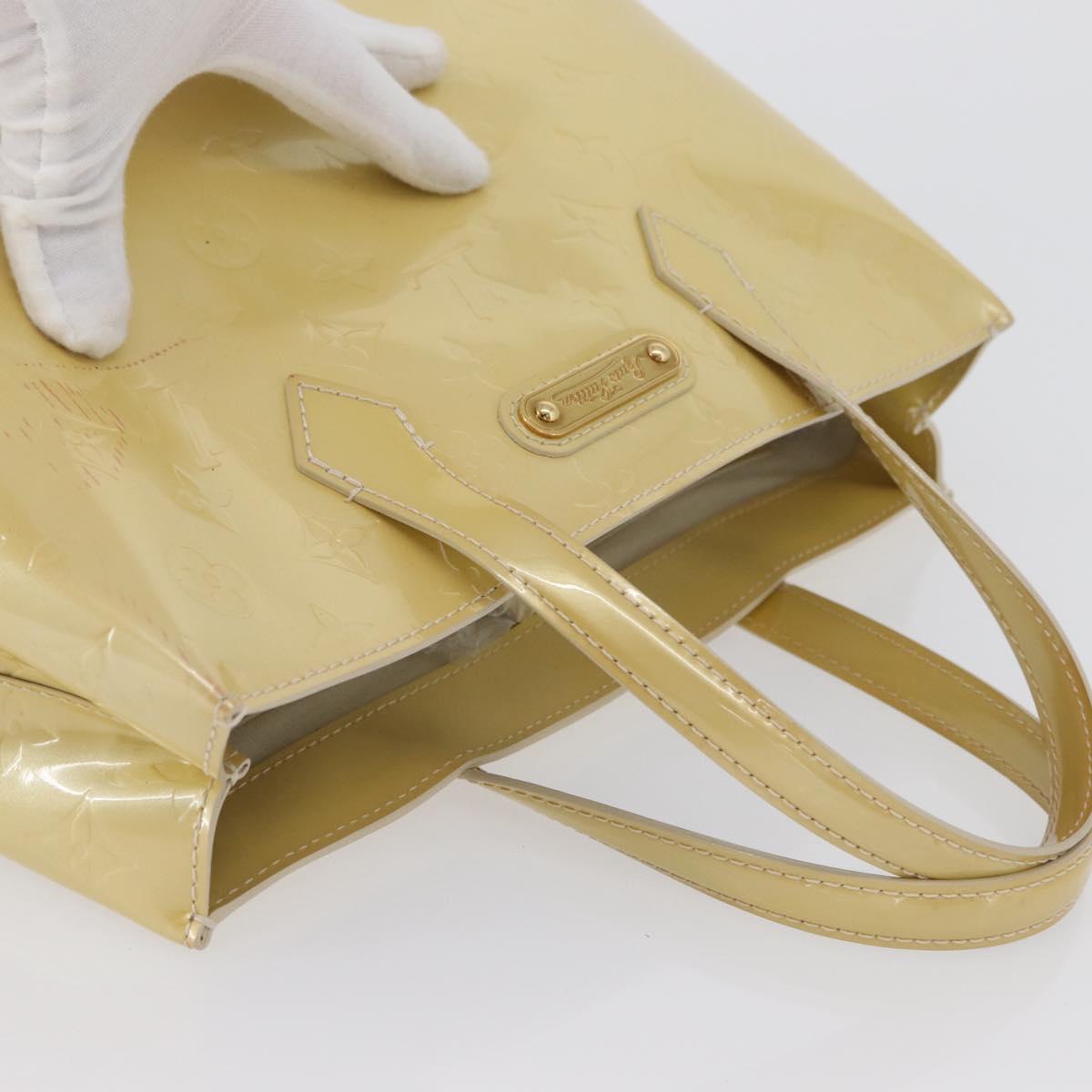 LOUIS VUITTON Monogram Vernis Wilshire PM Bag Rose Florentin M91642 Auth 172121
